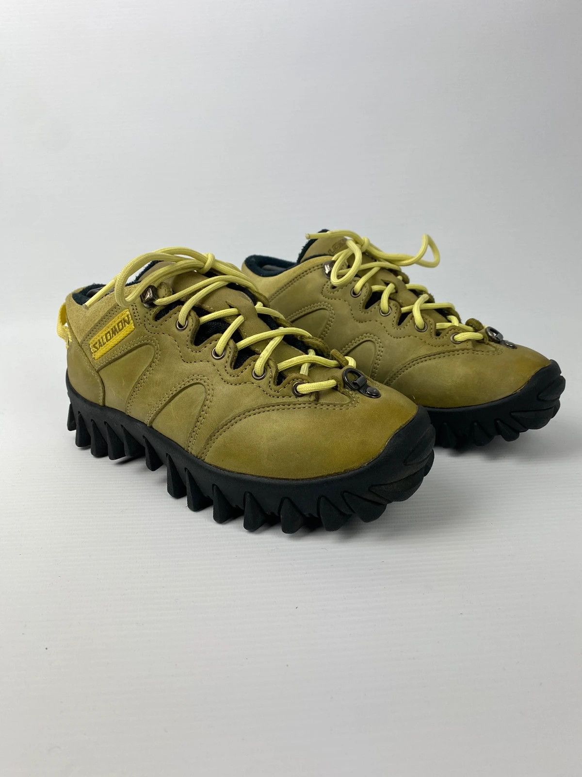 Leather × Salomon salomon spike sole vintage archive outdoor gorp hiking Size US 5.5 / IT 35.5 - 6 Thumbnail
