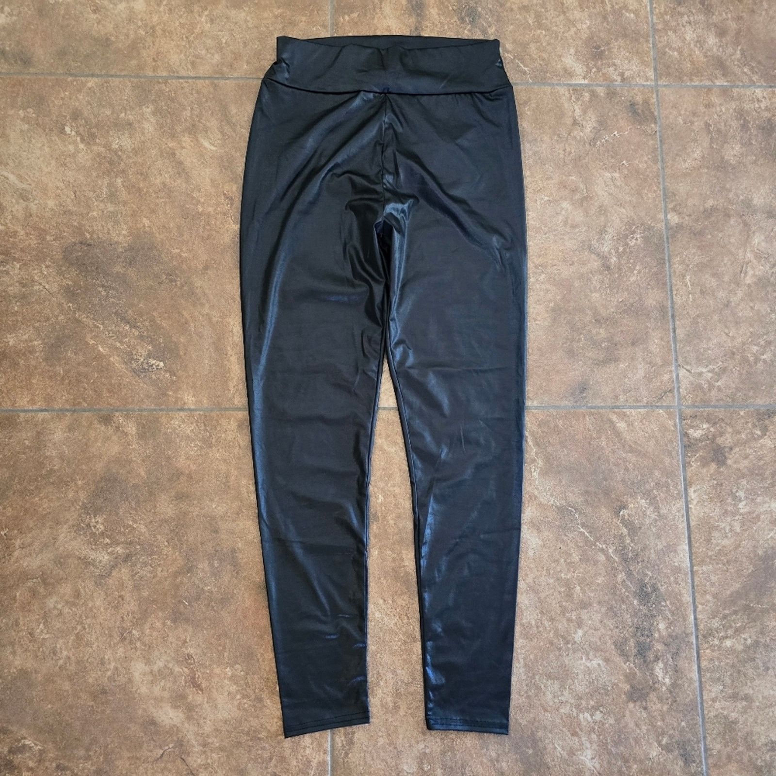 Boohoo Black | BOOHOO | High Waist Wet Legging Size 30" / US 8 / IT 44 - 1 Thumbnail