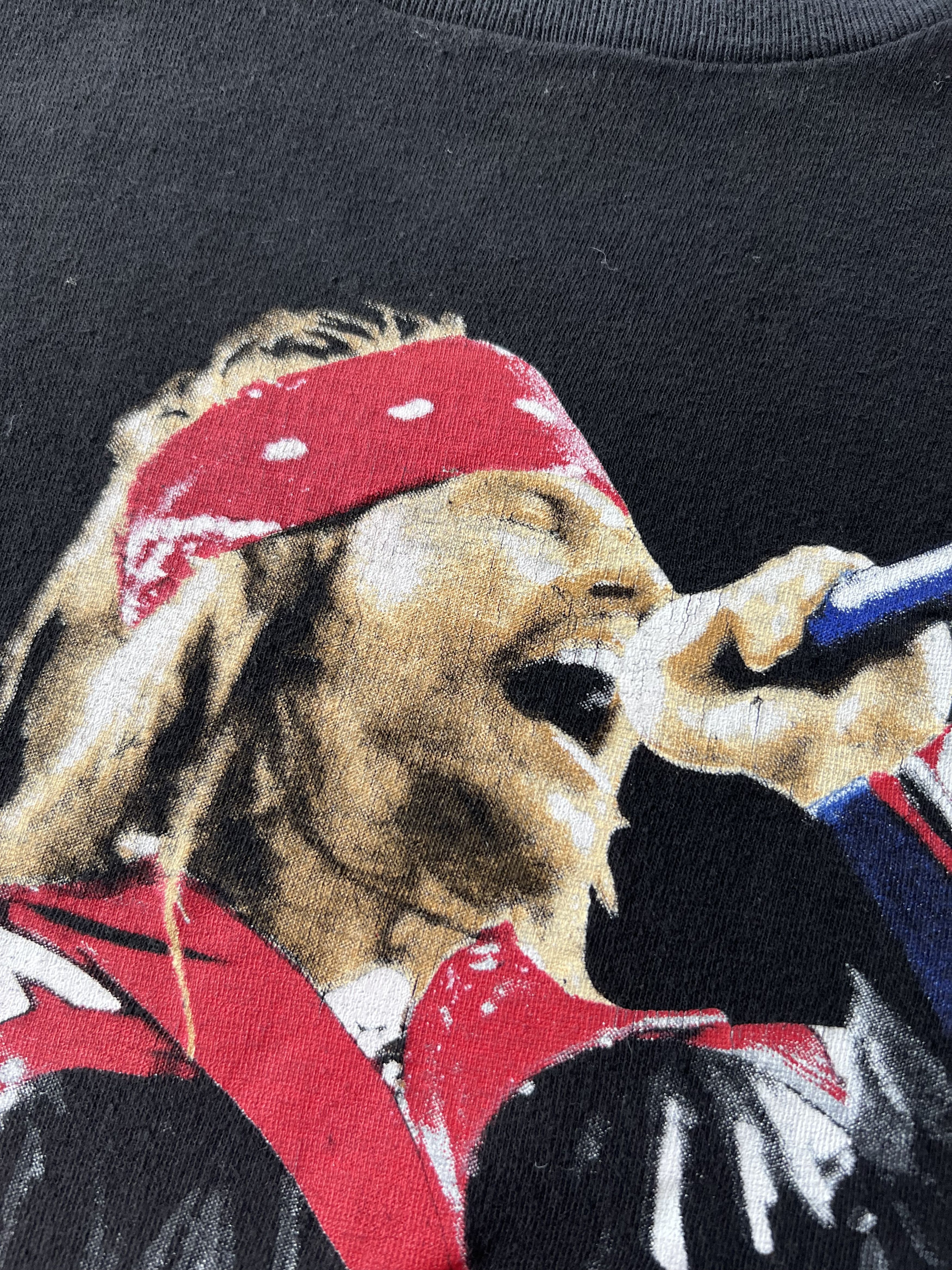 Band Tees Vintage 90s Guns N Roses Axl Rose Black T-shirt Size US XL / EU 56 / 4 - 6 Thumbnail