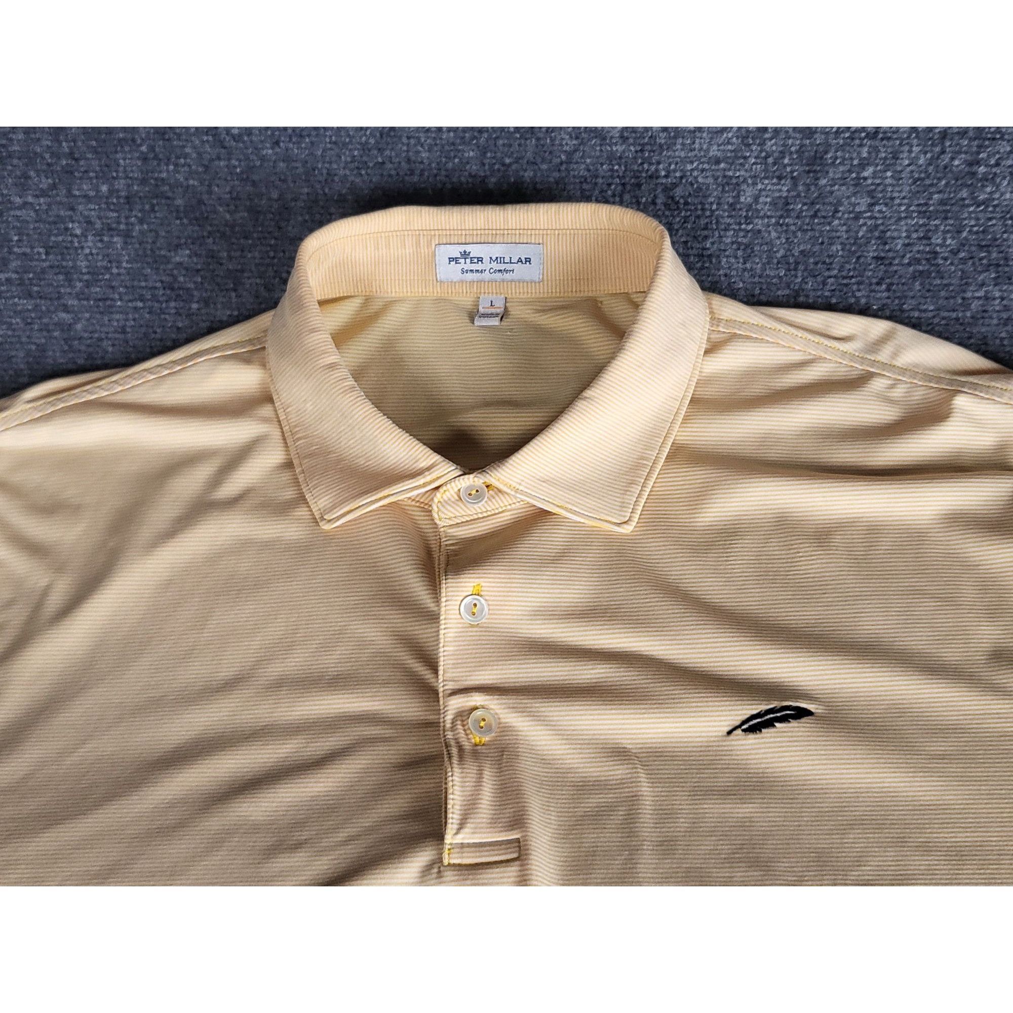 Peter Millar Peter Millar Summer Comfort Cara Cara Polo Men Sz L Striped Size US L / EU 52-54 / 3 - 2 Thumbnail