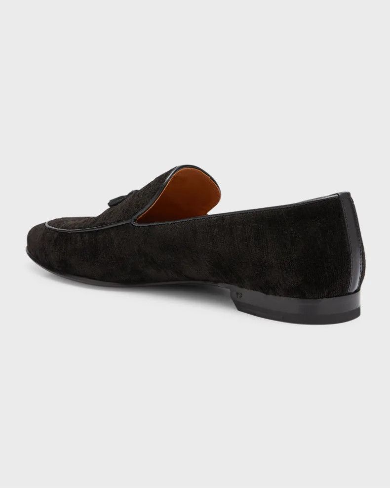 Tom Ford o1loc1c0824 Velvet Tassel Loafers in Black Size US 11 / EU 44 - 2 Thumbnail