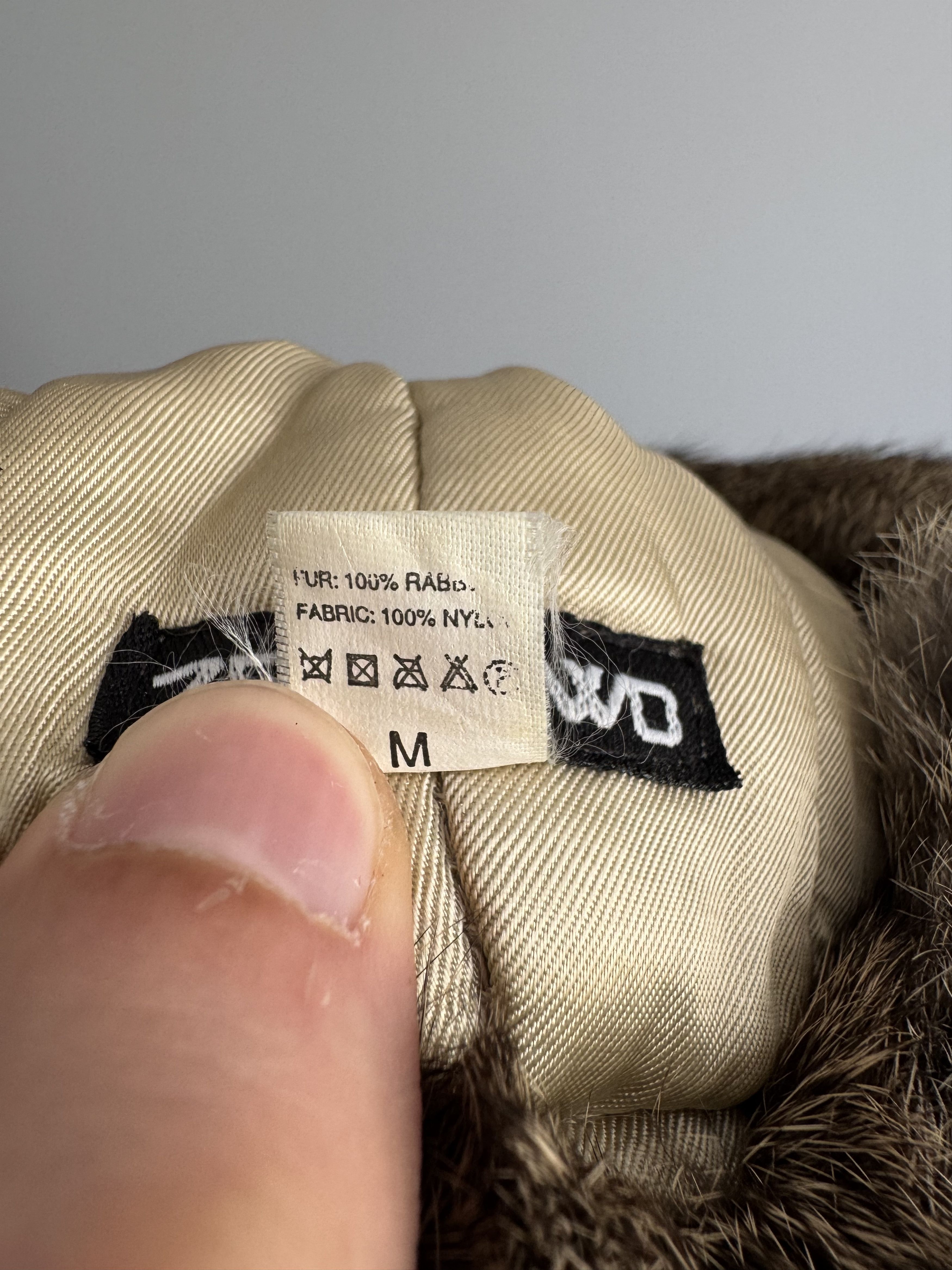 Other Vintage Nylon Ushanka Real Fur Hat Mohair Fuzzy Trapper Punk Size ONE SIZE - 9 Thumbnail