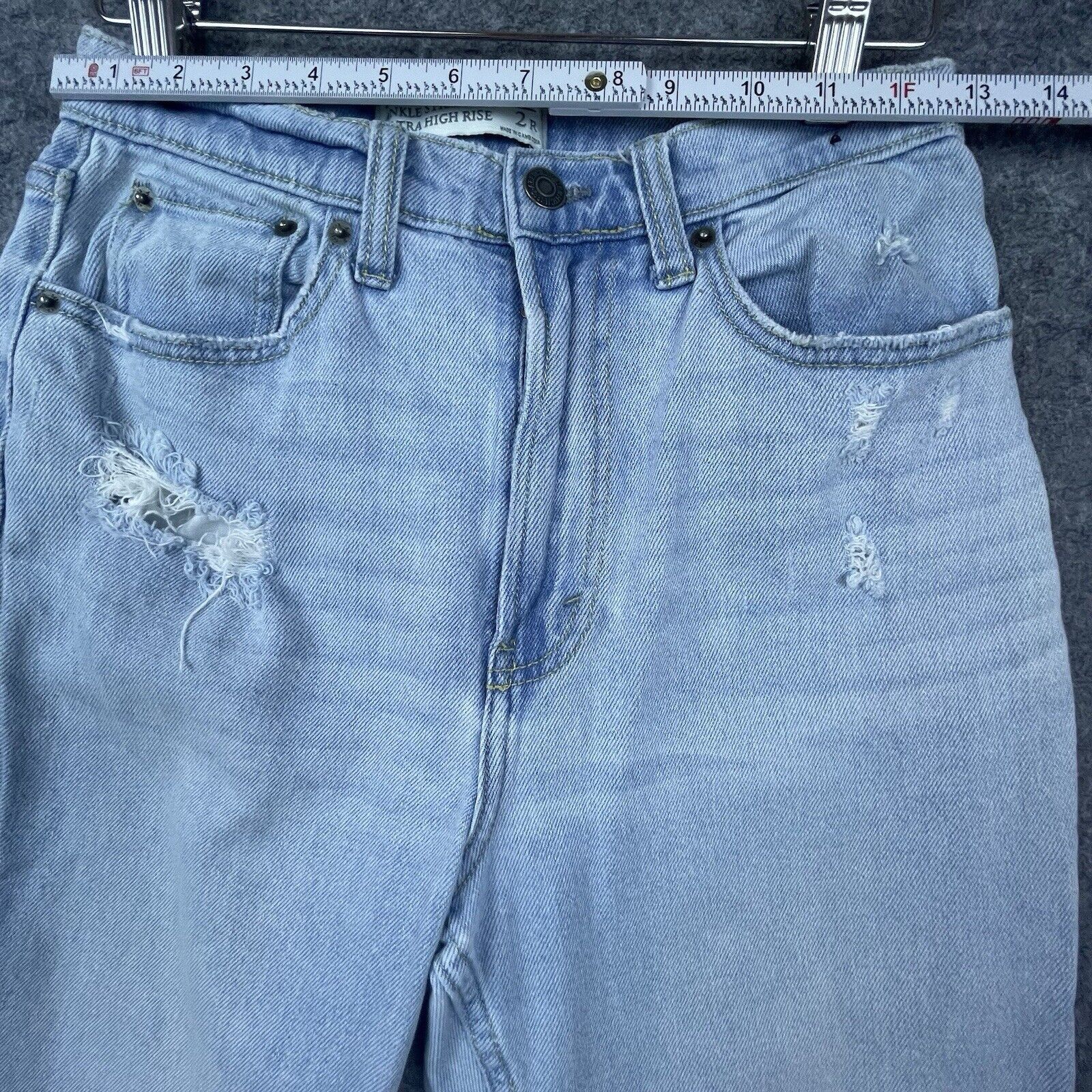 Abercrombie & Fitch Abercrombie & Fitch Jeans Women 26 / 2 Straight Ultra High Size 26" / US 2 / IT 38 - 7 Thumbnail