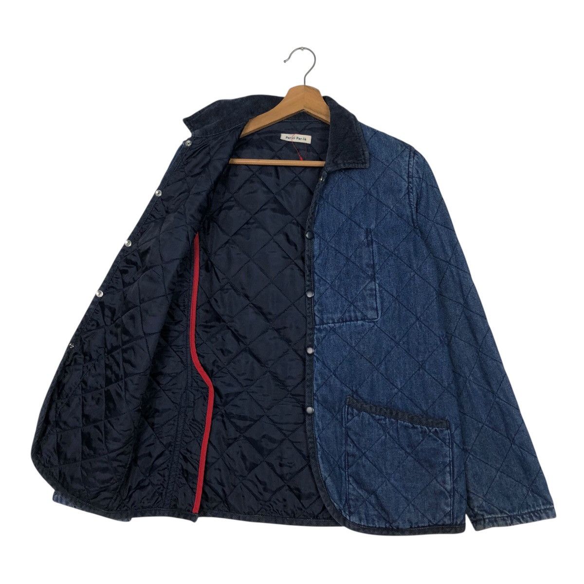Blue Blue Japan 📌Vintage Indigo Denim Jacket Quilted Par Ci Par La Japan Size US M / EU 48-50 / 2 - 12 Thumbnail