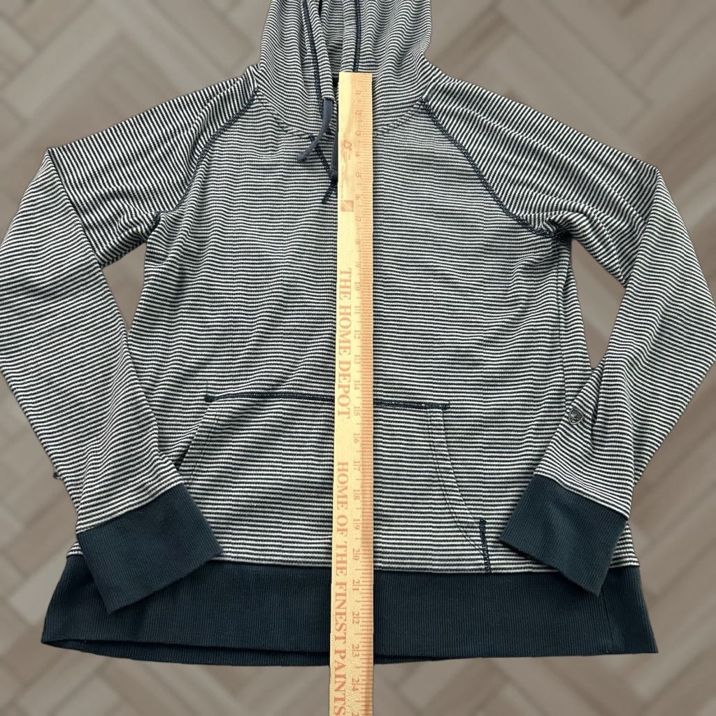 Vintage Kuhl Stria Pullover Striped Hoodie Women's Medium Blue Gray Size M / US 6-8 / IT 42-44 - 1 Thumbnail