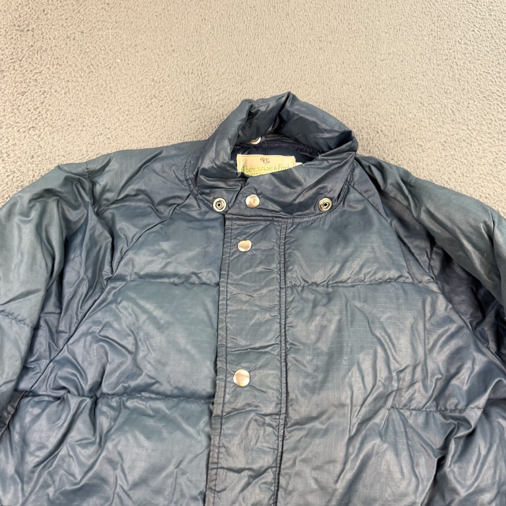 Abercrombie & Fitch VINTAGE Abercrombie & Fitch Puffer Jacket Mens XS Blue Ripstop Down 70s Size US XS / EU 42 / 0 - 4 Thumbnail
