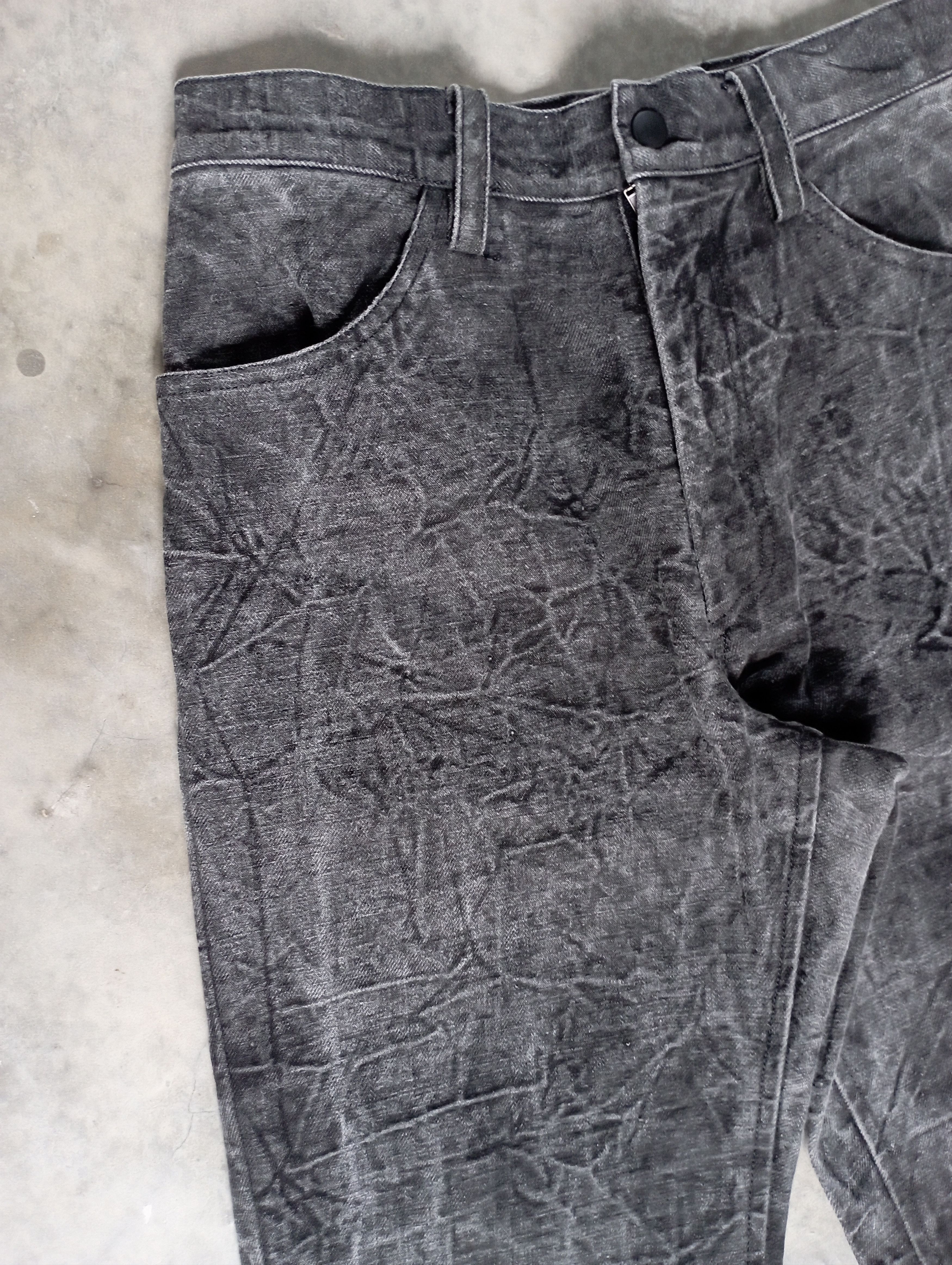 Nicole Club Flare Jeans Crazy Lightning Wash Faded Black Jpn Ng Ideboon Size US 27 - 8 Thumbnail
