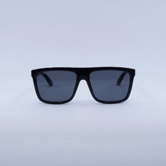 Gucci Gucci GG0748S 001 Sunglasses Black Square Frame, Grey Lenses Size ONE SIZE - 3 Thumbnail