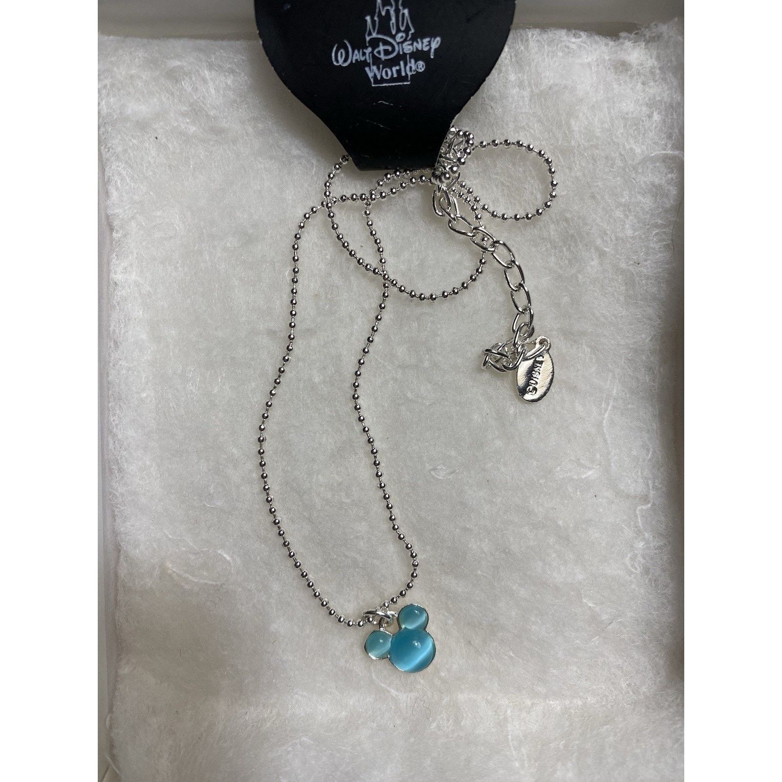 Disney Disney Necklace W/aqua blue charm Size 30 - 1 Thumbnail