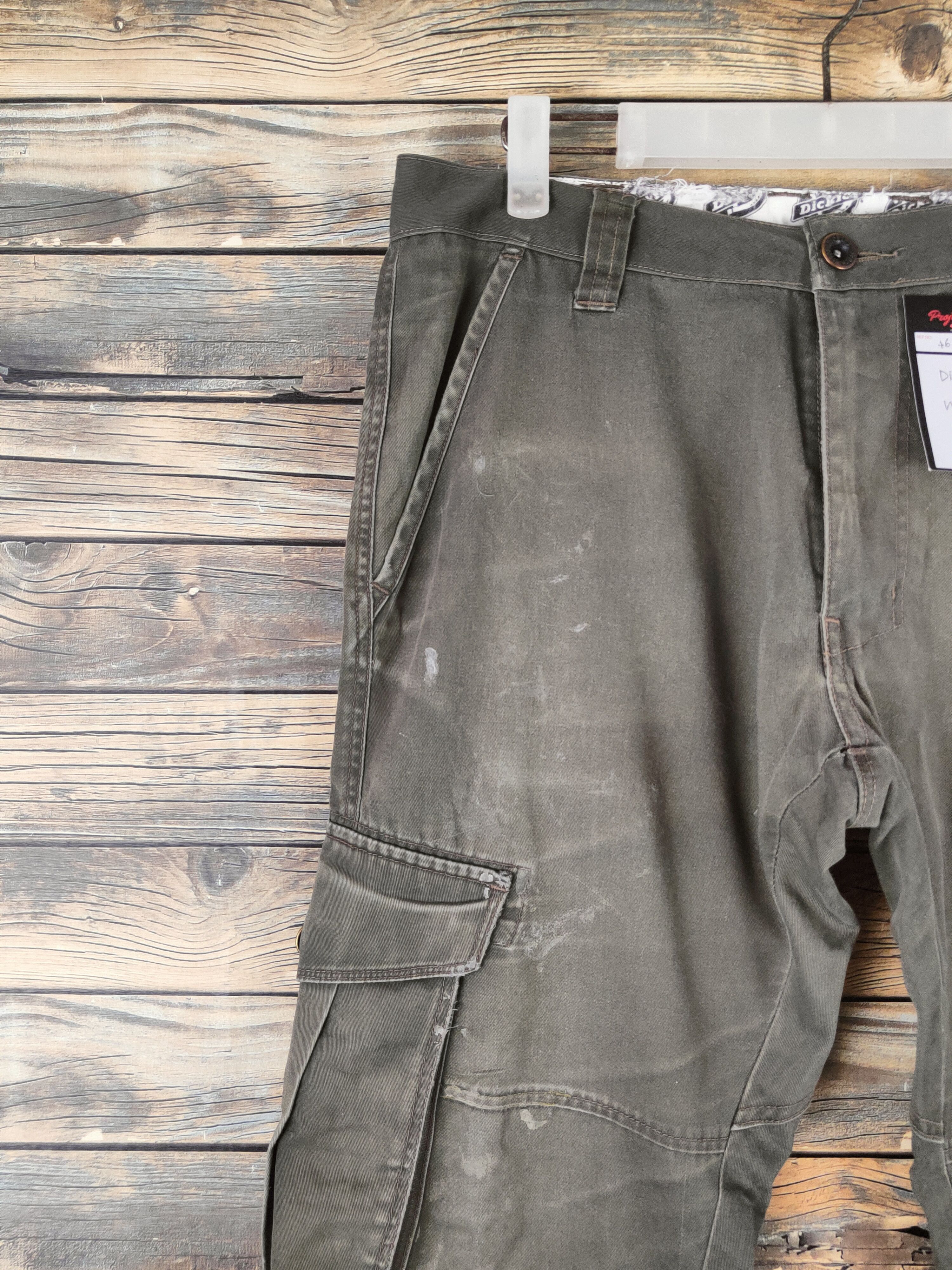 Dickies DL Dickies Olive Multipocket Cargo Pants #46-091 Size US 32 / EU 48 - 3 Thumbnail