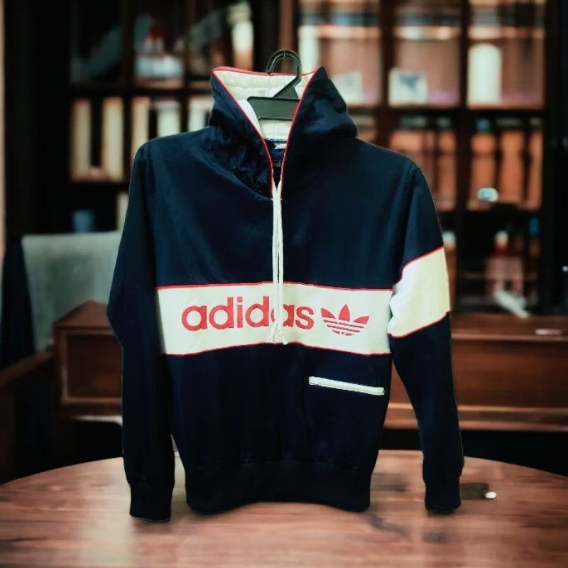 Adidas Sweater Hoodie ADIDAS Vintage (Made In Australia) Size US S / EU 44-46 / 1 - 1 Thumbnail