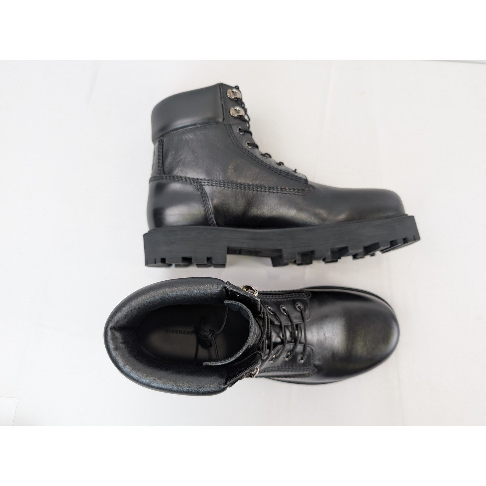 Givenchy o1rshd1 Show Lace-Up Boots in Black Size US 9 / EU 42 - 1 Thumbnail
