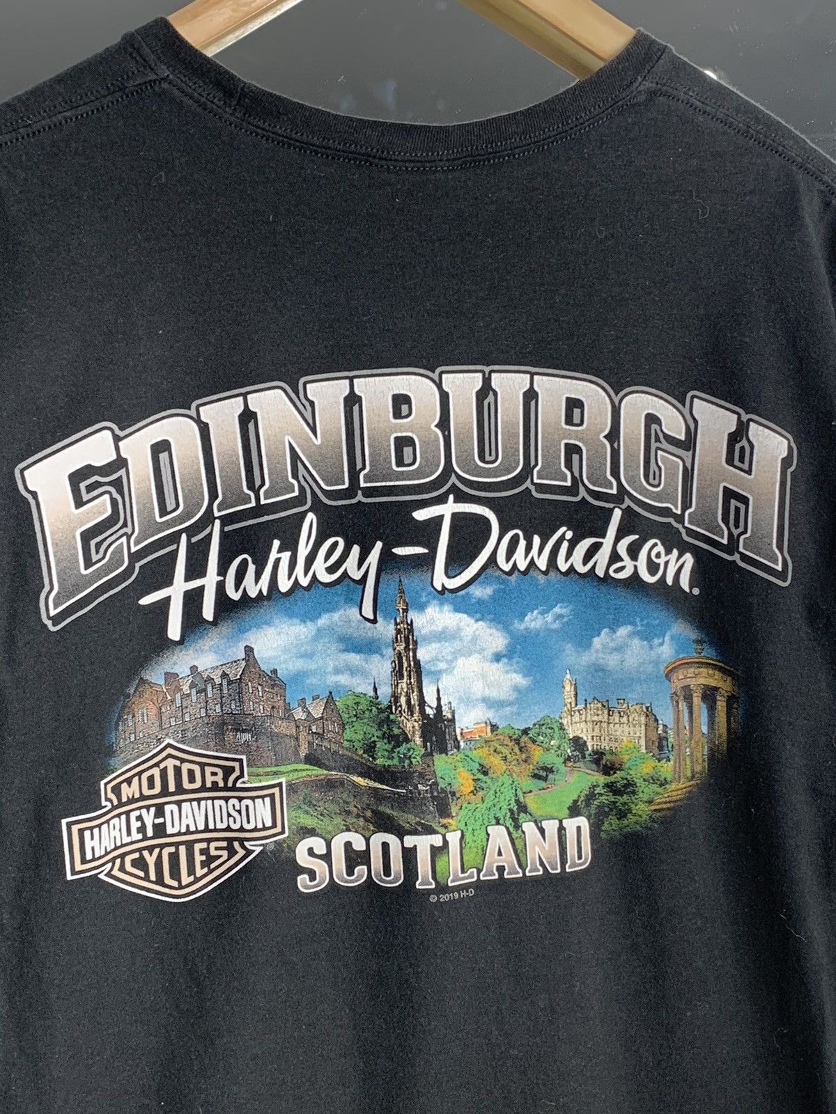 Harley Davidson Vintage HARLEY DAVIDSON Tee Edinburg 3D Emblem Graphic Size US L / EU 52-54 / 3 - 13 Thumbnail
