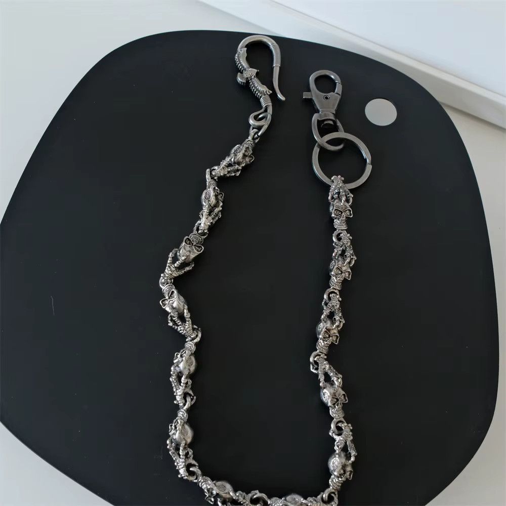 Japanese Brand × Vintage Punk Flying Eagle Skull Chain – Y2K Disco Waist Accessory Size ONE SIZE - 1 Thumbnail