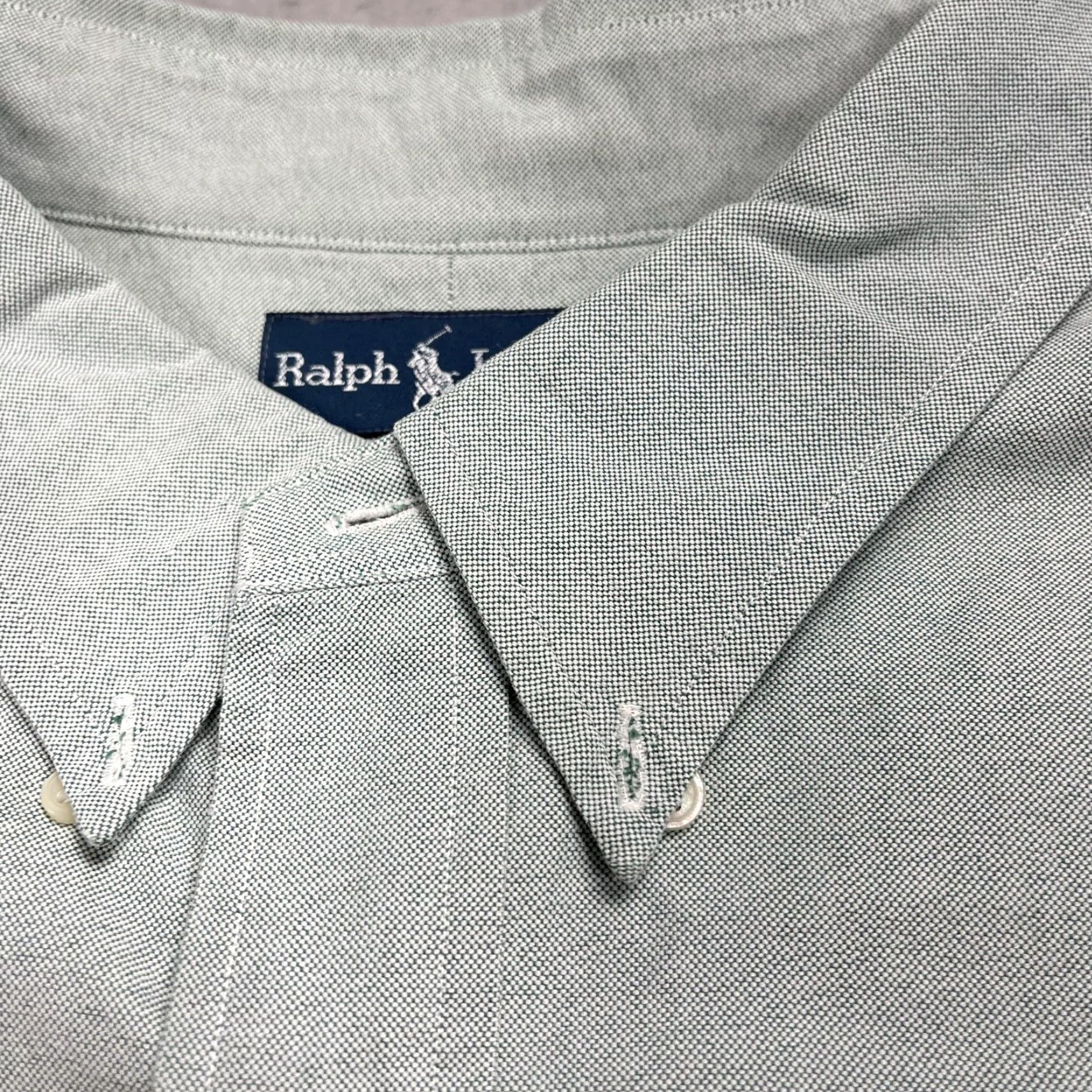 Ralph Lauren Ralph Lauren Shirt Big 4X Mens Green Long Sleeve Button-Down Cotton Oxford Size US XXL / EU 58 / 5 - 5 Thumbnail