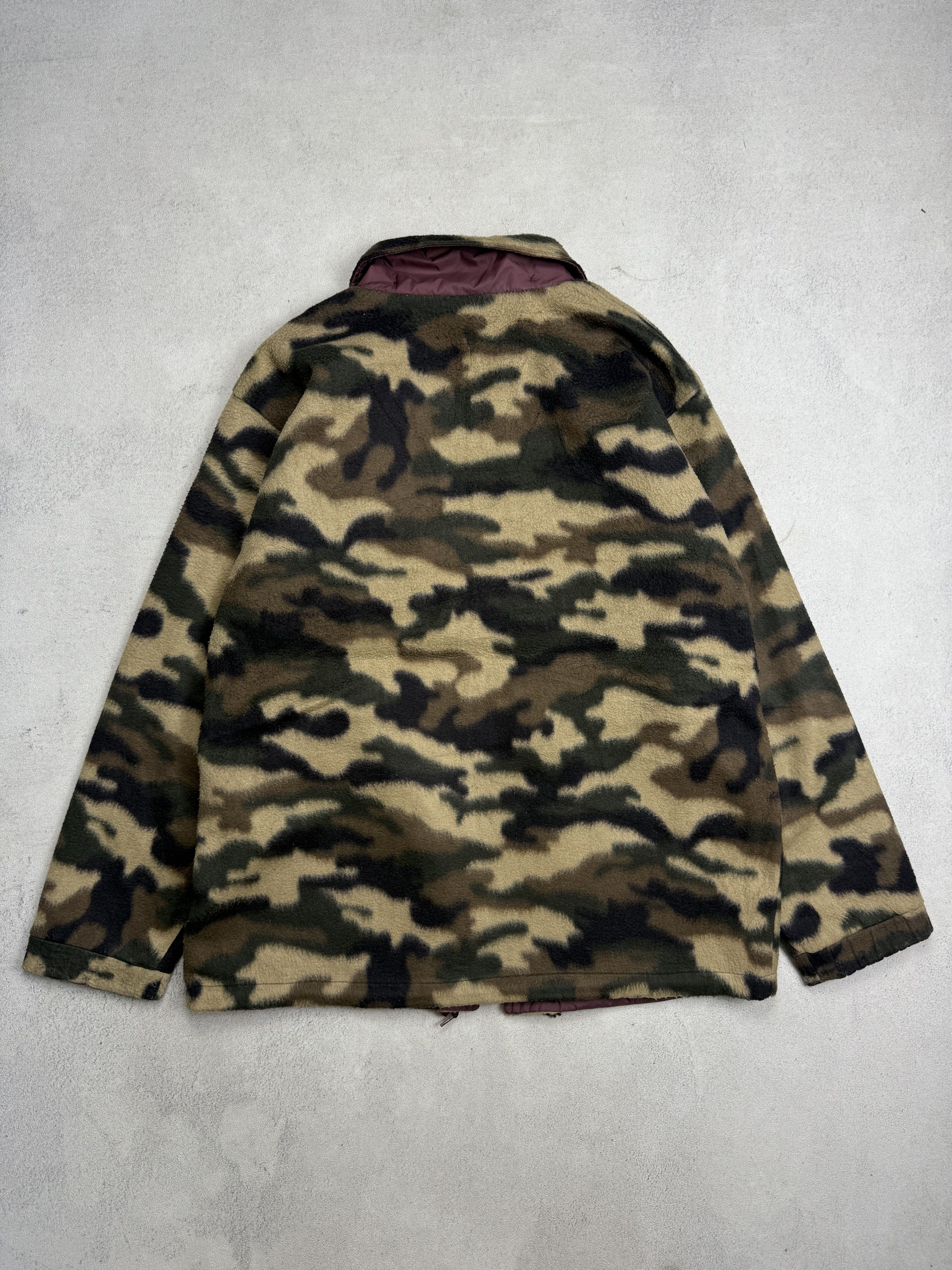 Vintage Vintage Shoot One Camouflage Reversible Fleece Jacket Size US L / EU 52-54 / 3 - 2 Thumbnail