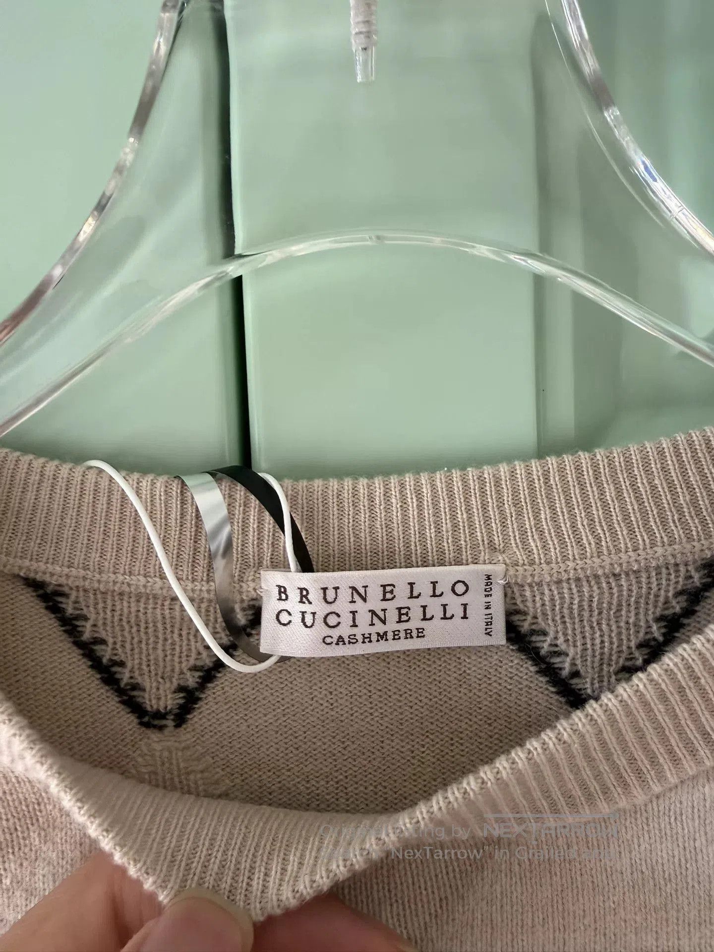 Brunello Cucinelli Brunello Cucinelli Argyle Cashmere Wool Sweater. Size XS / US 0-2 / IT 36-38 - 3 Thumbnail