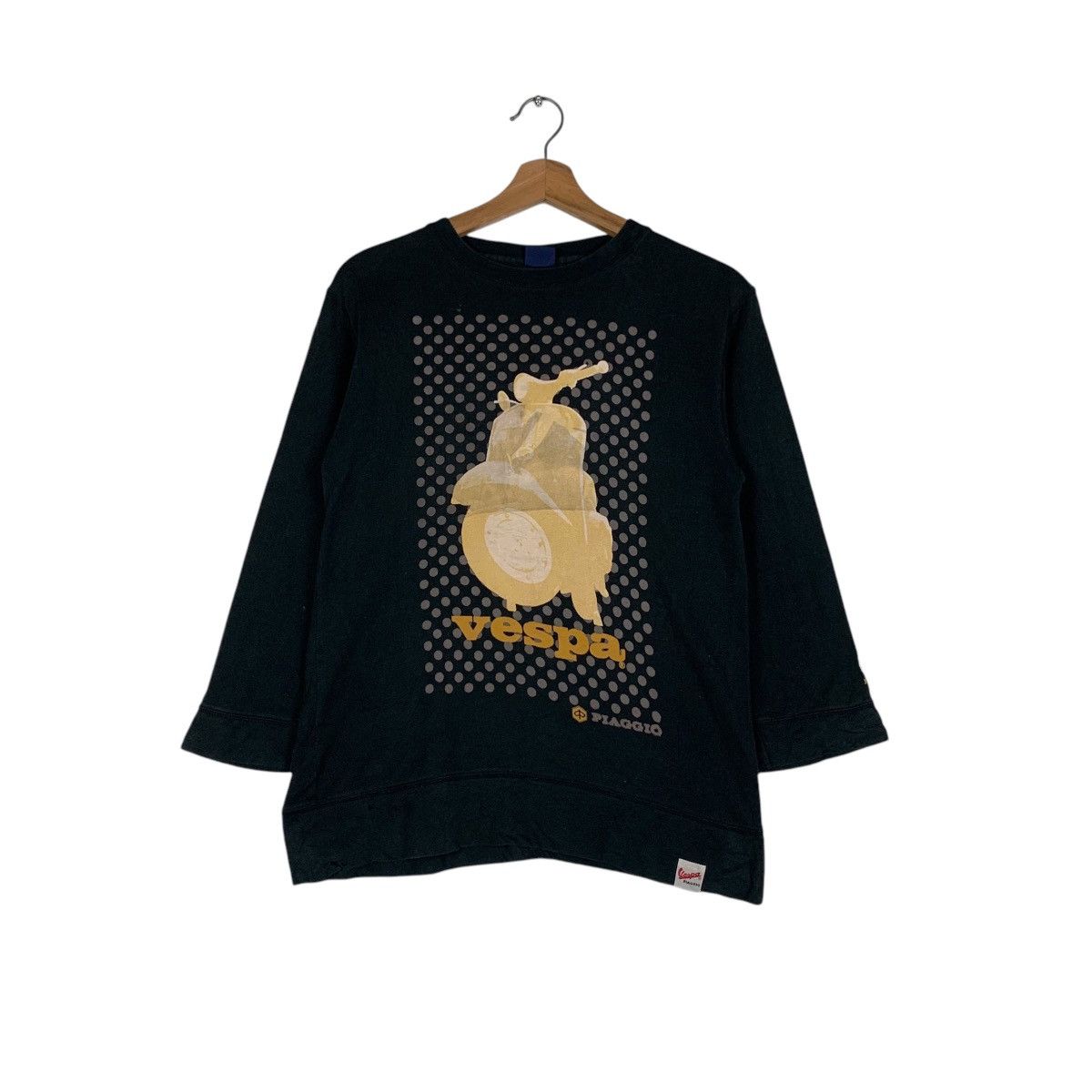 Japanese Brand VESPA PIAGGIO Graphics Printed Big Logo 3Q Sweater #1516-C68 Size S / US 4 / IT 40 - 1 Thumbnail