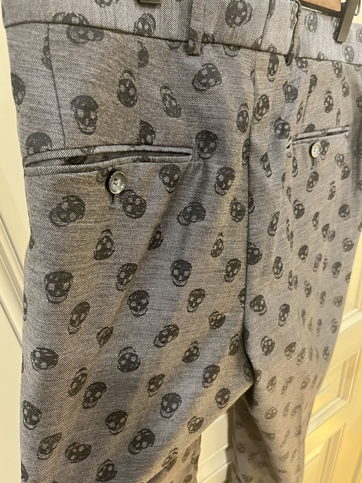 Alexander McQueen skull jacquard wool pants size46 Size US 30 / EU 46 - 11 Thumbnail