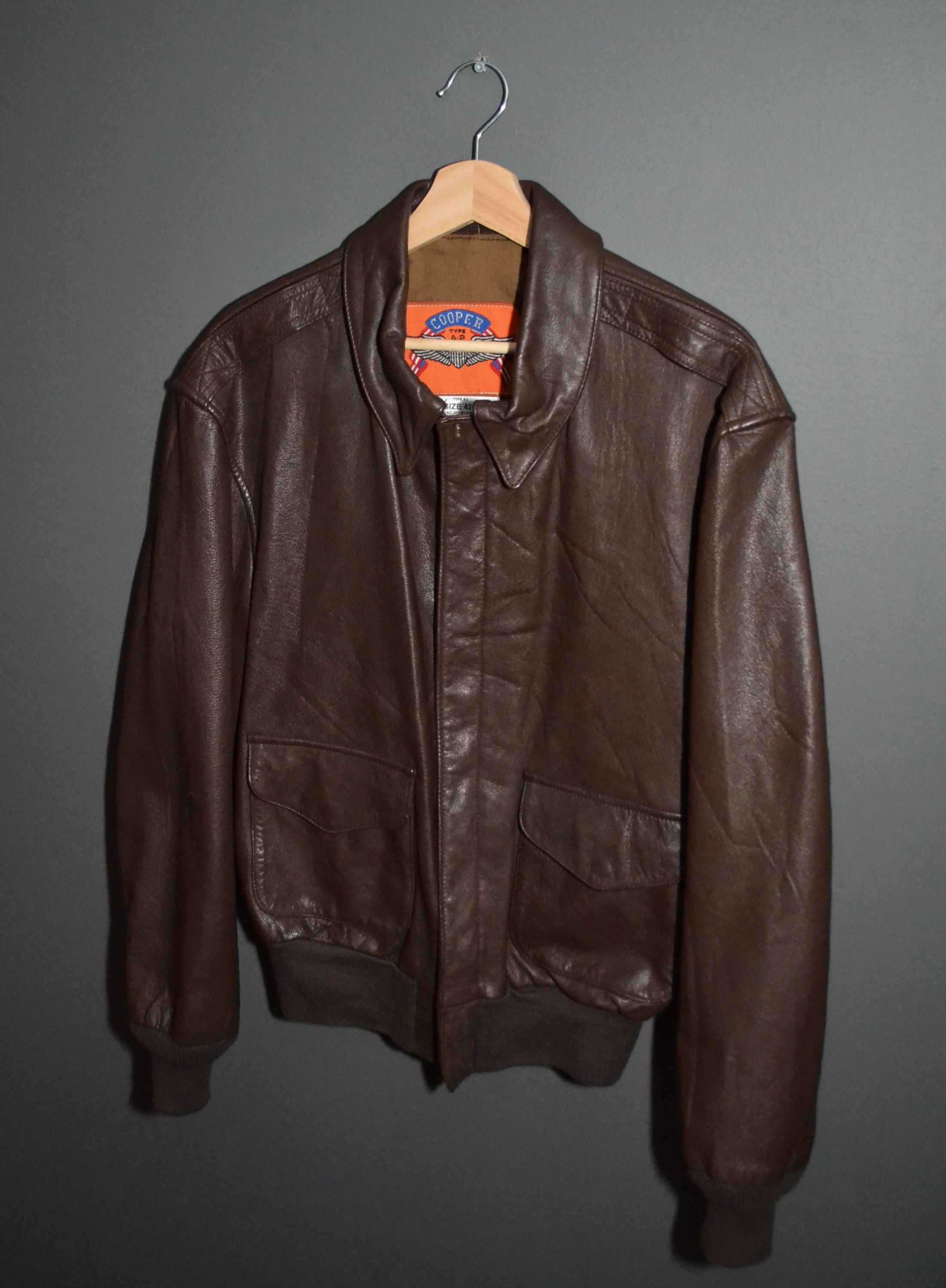 USAF US Air Force Cooper Flight Leather Jacket Type A2
