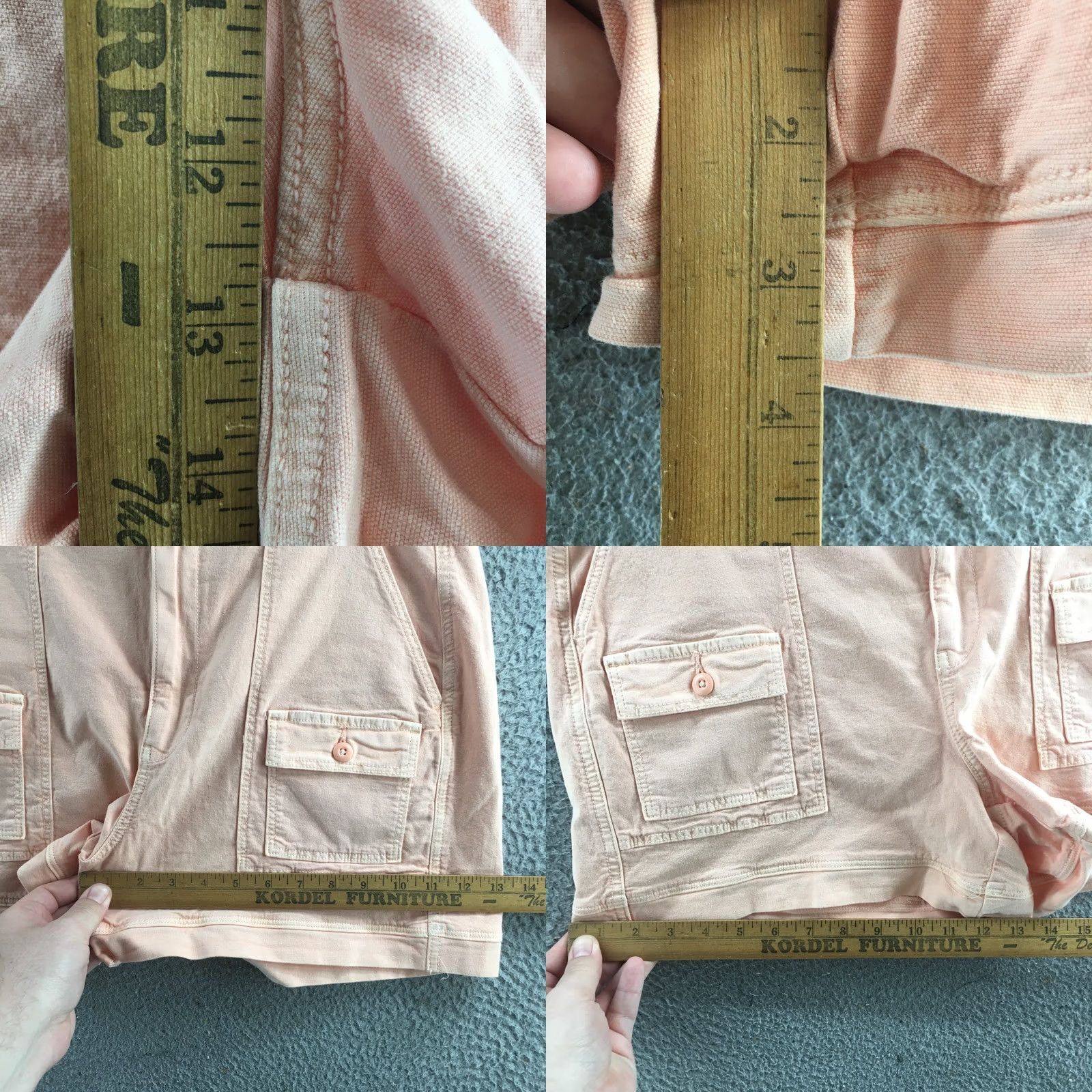 American Eagle Outfitters American Eagle Utility Shorts Womens 14 Pink Hi-Rise Zip Fly NEW Size 36" / US 14 / IT 50 - 8 Thumbnail