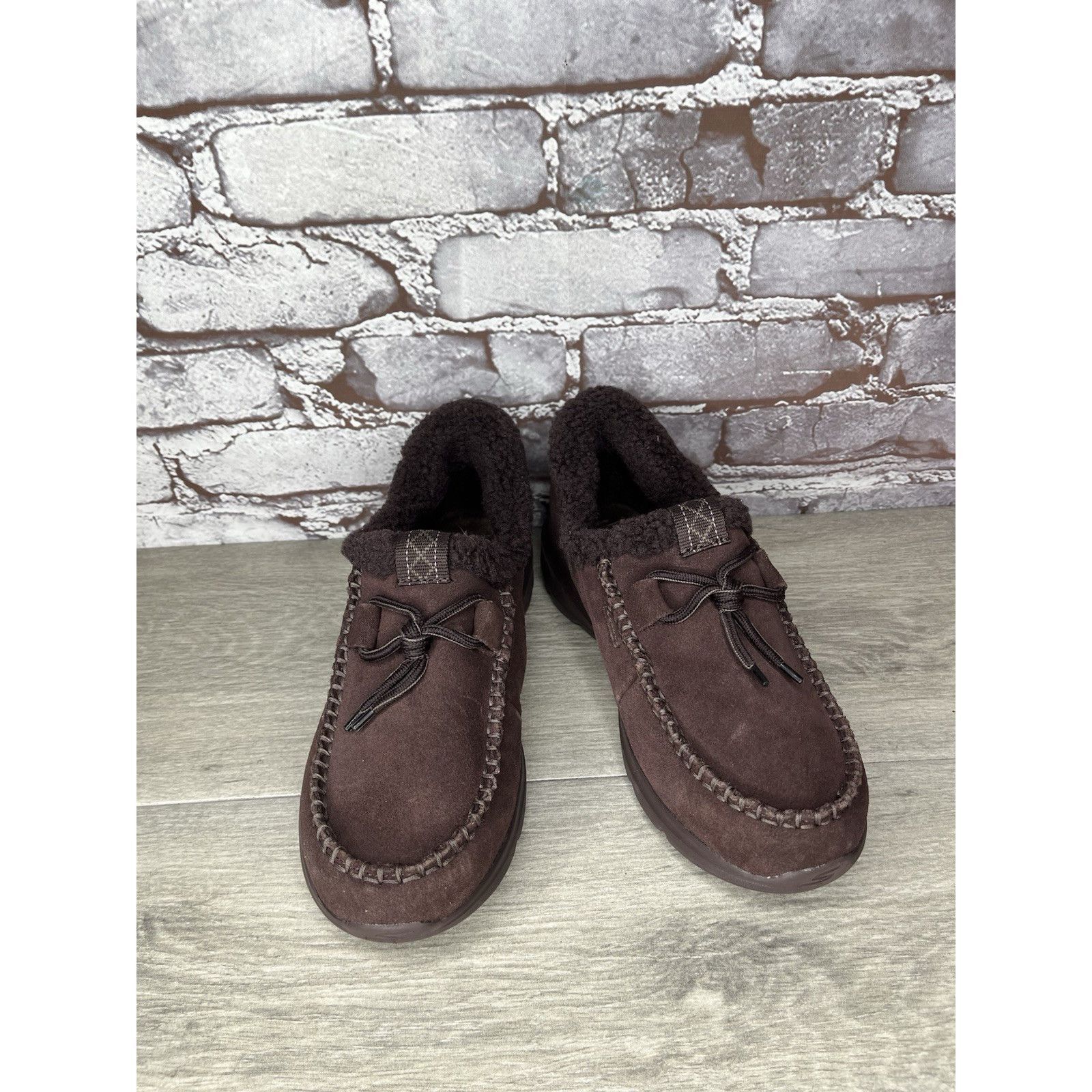 SKECHERS Skechers Glacial Ultra Millie Brown Suede Slip On Comfort Sh Size US 7.5 / IT 37.5 - 2 Thumbnail
