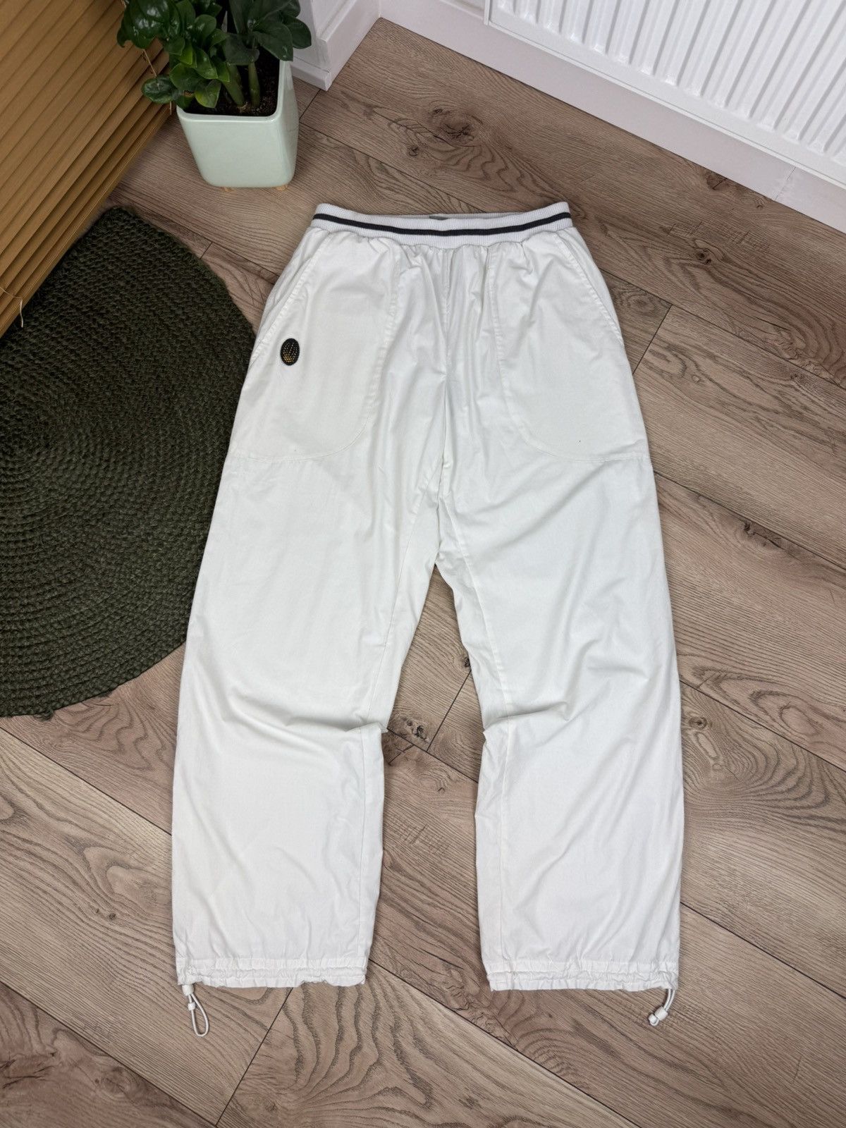 Nike Vintage Nike Baggy Pants Uptempo Track GorpCore Style Swoosh Size US 33 - 1 Thumbnail