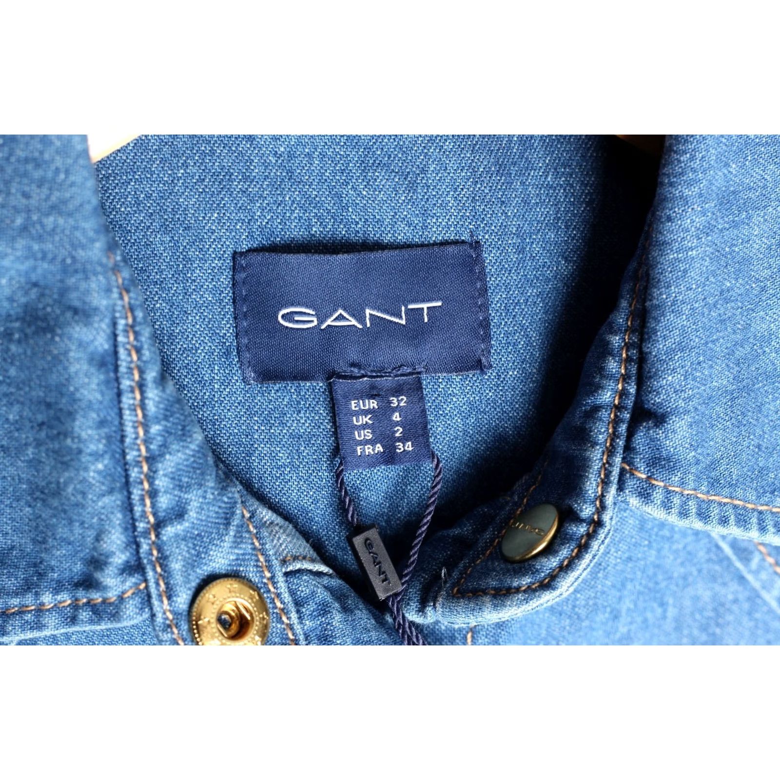 Gant GANT D1 Denim Dress Women Size US 2 UK 4 EUR 32 FRA 34 VR3110 Size S / US 4 / IT 40 - 6 Thumbnail