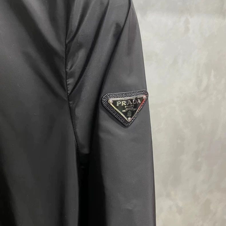 Prada Prada The latest black metal triangle zipper jacket 2501-Ne Size US XXS / EU 40 - 3 Thumbnail