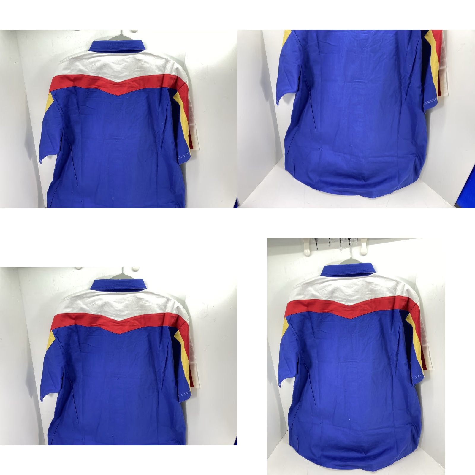 Wrangler VINTAGE Wrangler Bonanza Rodeo Shirt Men XL Stripe Short Sleeve Button Heavy Cotton Western NWT Size US XL / EU 56 / 4 - 8 Thumbnail