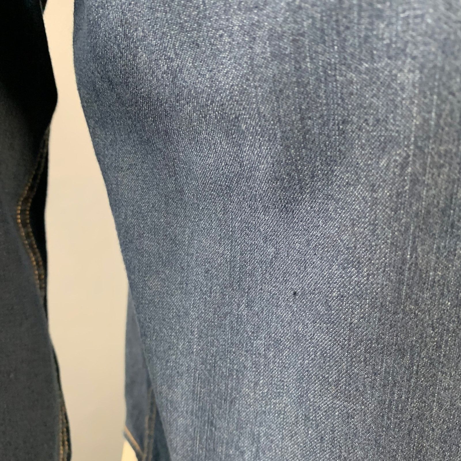 Billy Reid BILLY REID Shoals Indigo Stitch Snaps Long Sleeve Shirt Size US XL / EU 56 / 4 - 4 Thumbnail