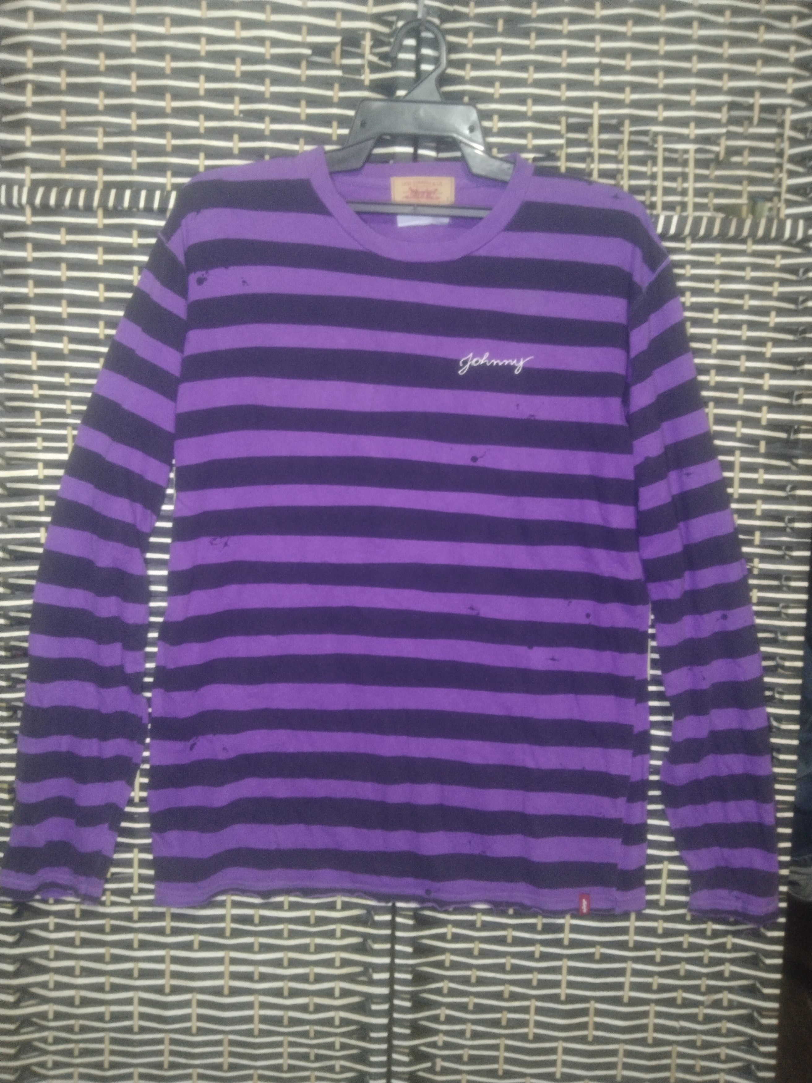 Levi's × Levi's Vintage Clothing × Vintage Vintage Levi's Long sleeve Stripe t shirt Size US L / EU 52-54 / 3 - 1 Thumbnail