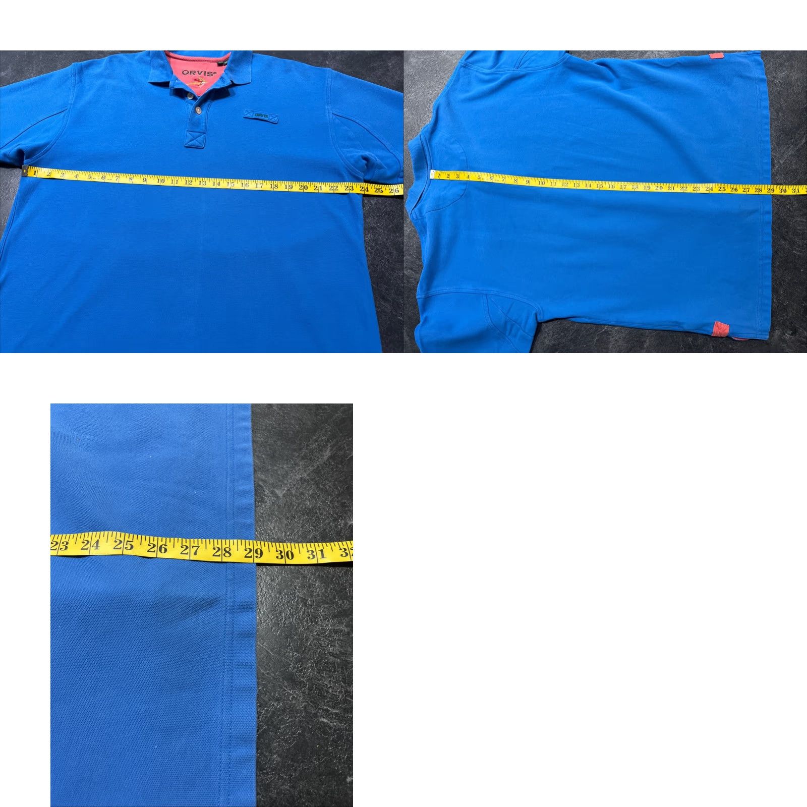 Orvis VINTAGE Orvis Polo Shirt Shirt Mens L Blue 100% Cotton Short Sleeve/Relaxed Fit Logo Fishing 90s Theme Mens Size US L / EU 52-54 / 3 - 8 Thumbnail