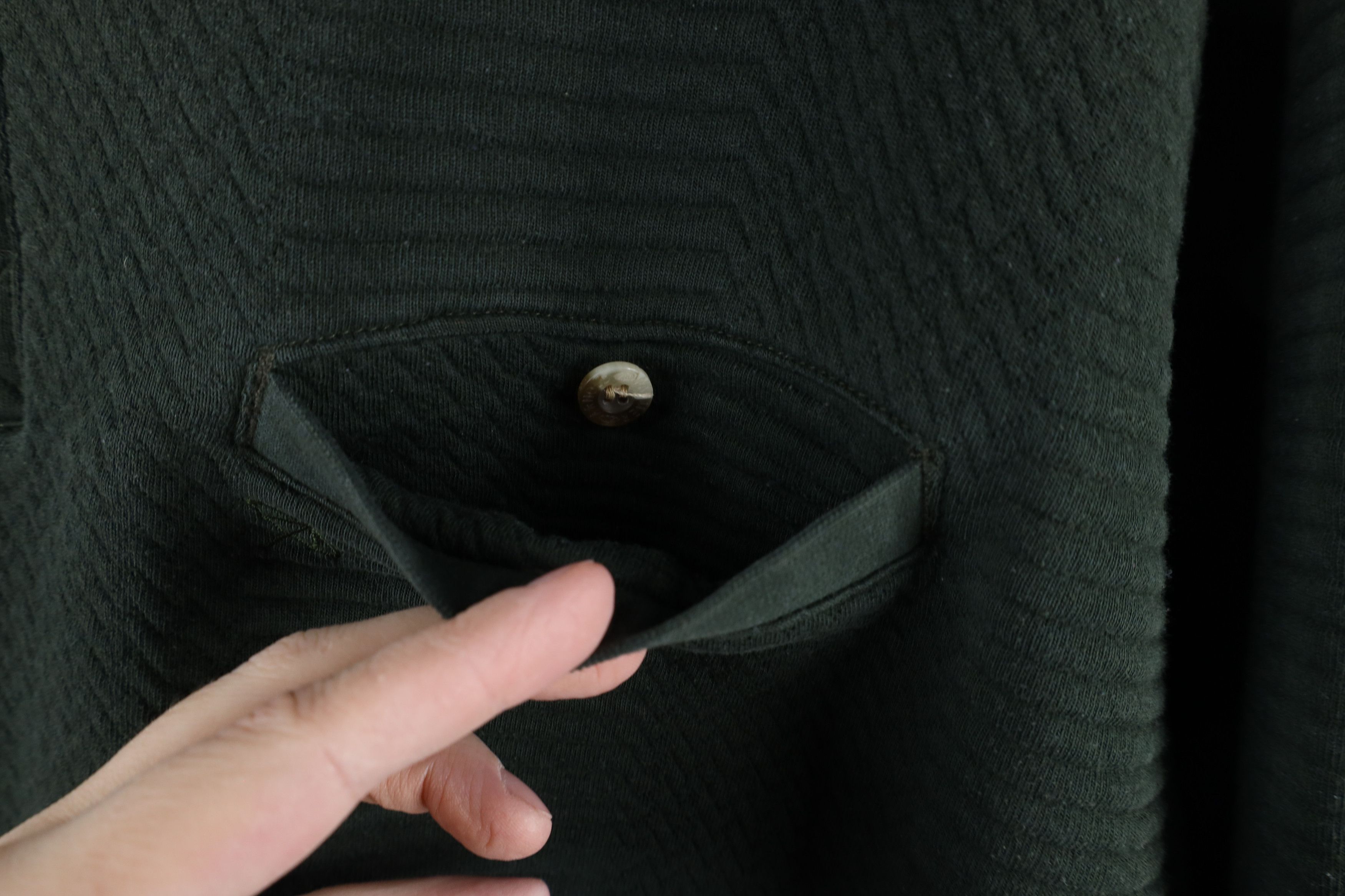 Vintage Vintage 90s Streetwear Pullover Long Sleeve Polo Green Size US L / EU 52-54 / 3 - 5 Thumbnail