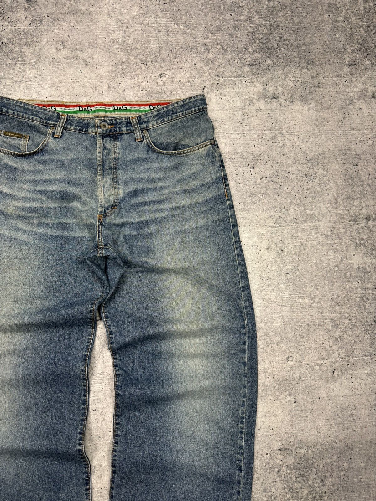 Dolce & Gabbana × Vintage Vintage Dolce&Gabbana 90s Blue Stonewashed Denim Jeans Pants Size US 36 / EU 52 - 7 Thumbnail