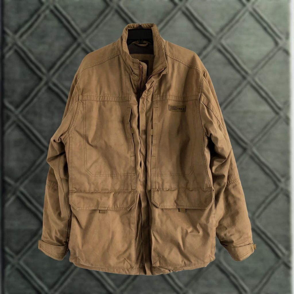 Aigle VINTAGE Aigle Khaki Men’s Coat Size XLarge Padded Military Heavy Winter Warm Jacket Tan Beige Size US XL / EU 56 / 4 - 1 Thumbnail