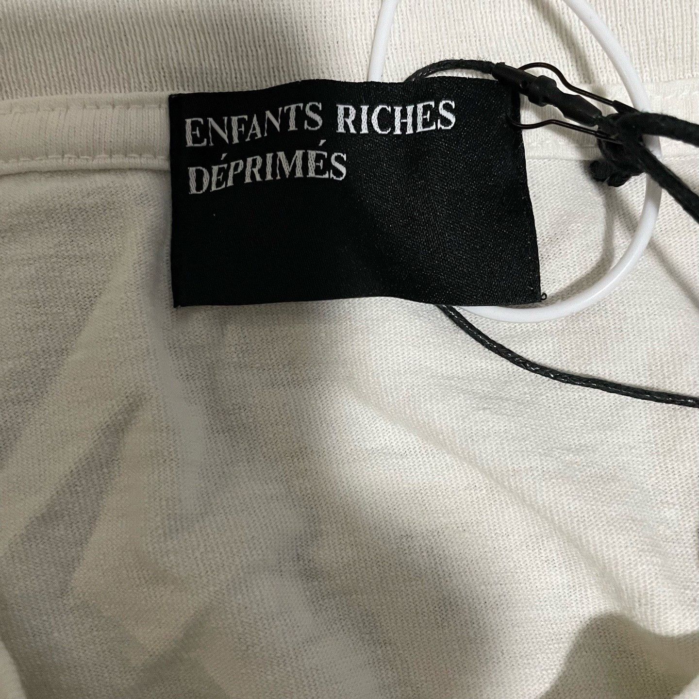 Enfants Riches Deprimes ERD 25SS Rib Knit Short Sleeve White Size US XL / EU 56 / 4 - 4 Thumbnail