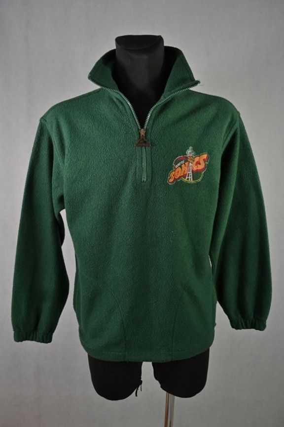 NBA × Salem Sportswear × Vintage Vintage 90s Seattle Supersonics Genuine Stuff NBA Fleece L Size US L / EU 52-54 / 3 - 1 Thumbnail