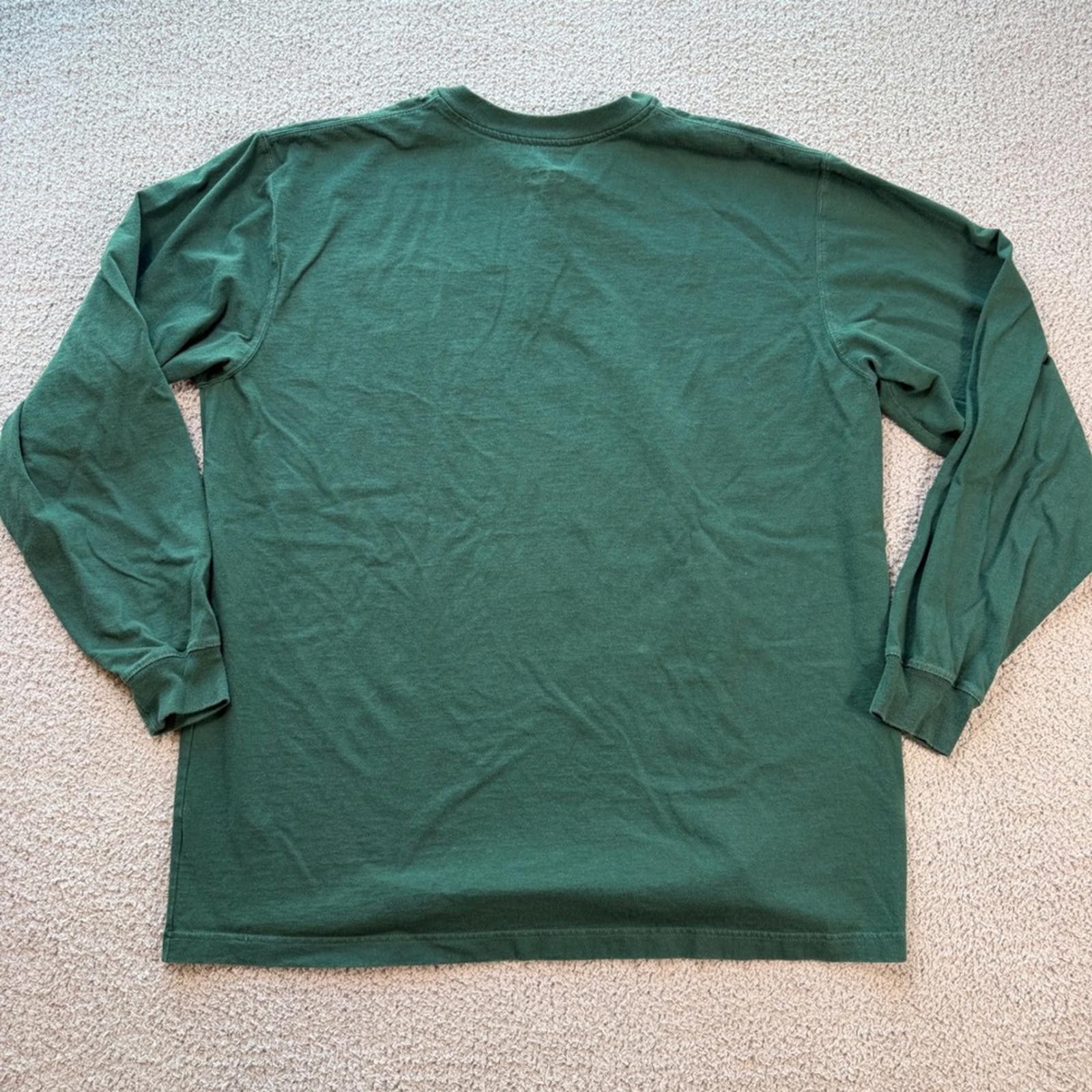 Carhartt Carhartt Mens XL Tall Hunter Green Henley T Shirt Size US XL / EU 56 / 4 - 3 Thumbnail