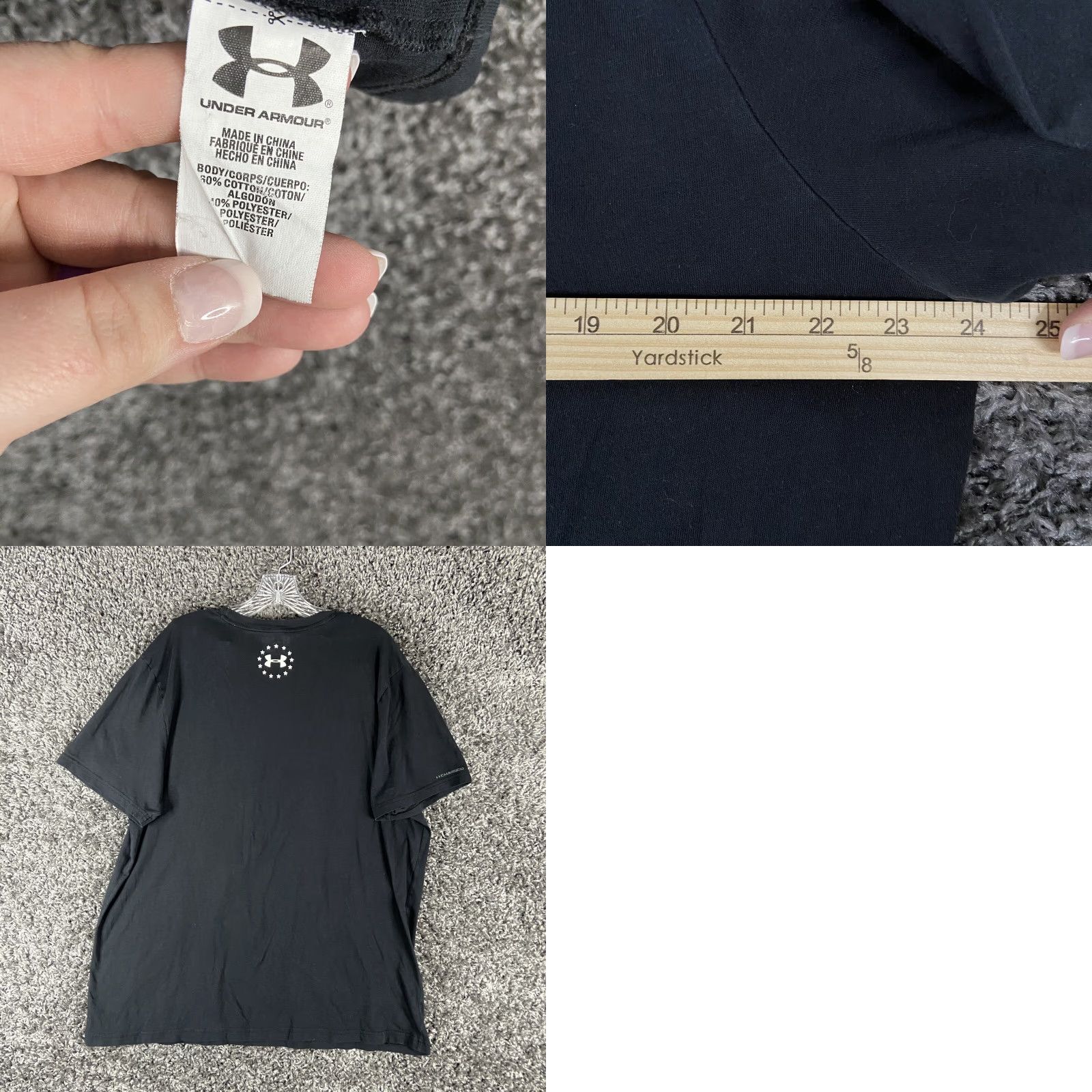 Under Armour VINTAGE? No. Under Armour Freedom Black Graphic Tee Men XL Shirt Men XL Black Graphic Tee (Under Armour) Size US XL / EU 56 / 4 - 8 Thumbnail
