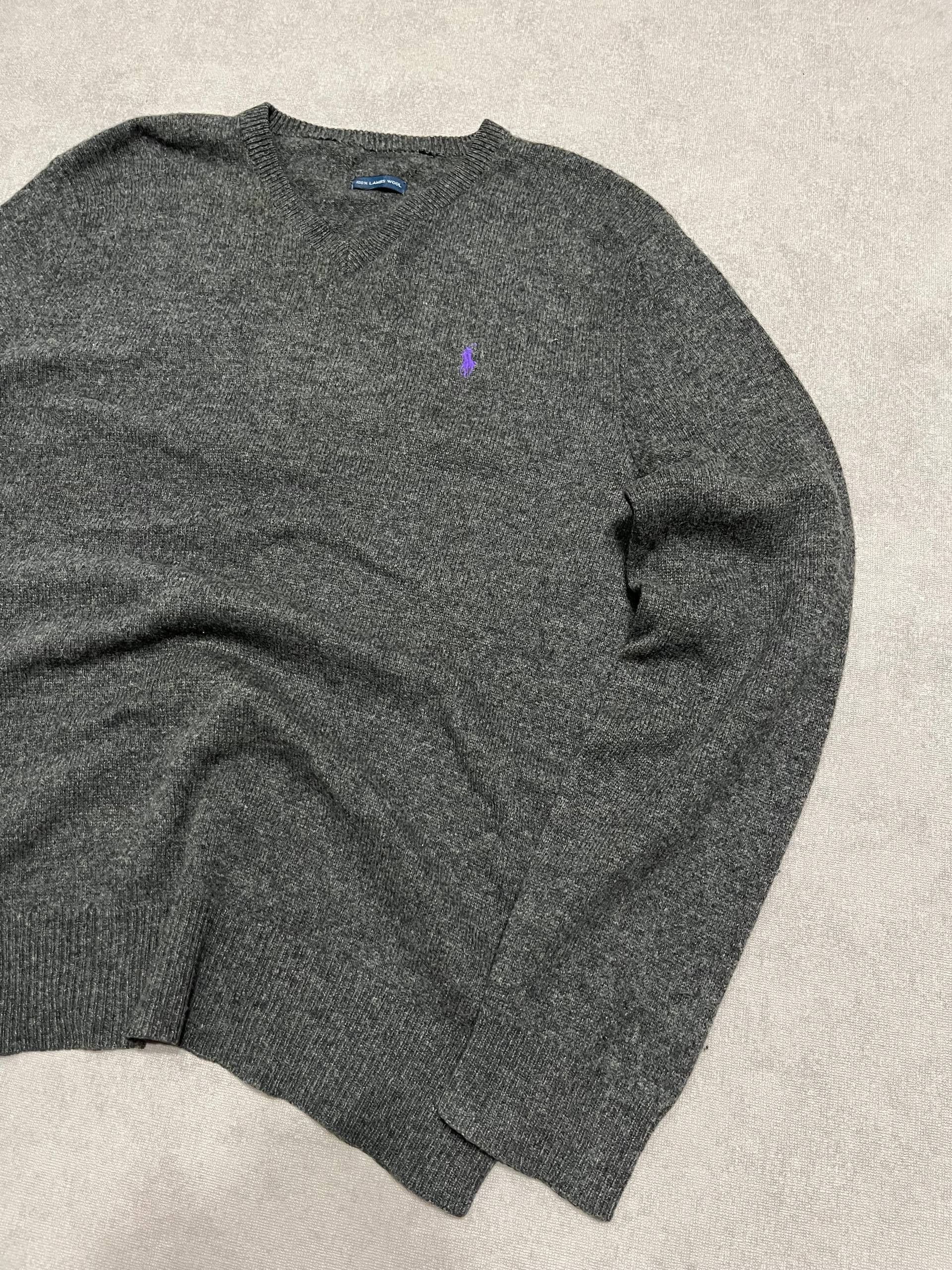 Polo Ralph Lauren Polo Ralph Lauren Mens Wool Sweater Pullover Jumper V - Neck Size US L / EU 52-54 / 3 - 3 Thumbnail