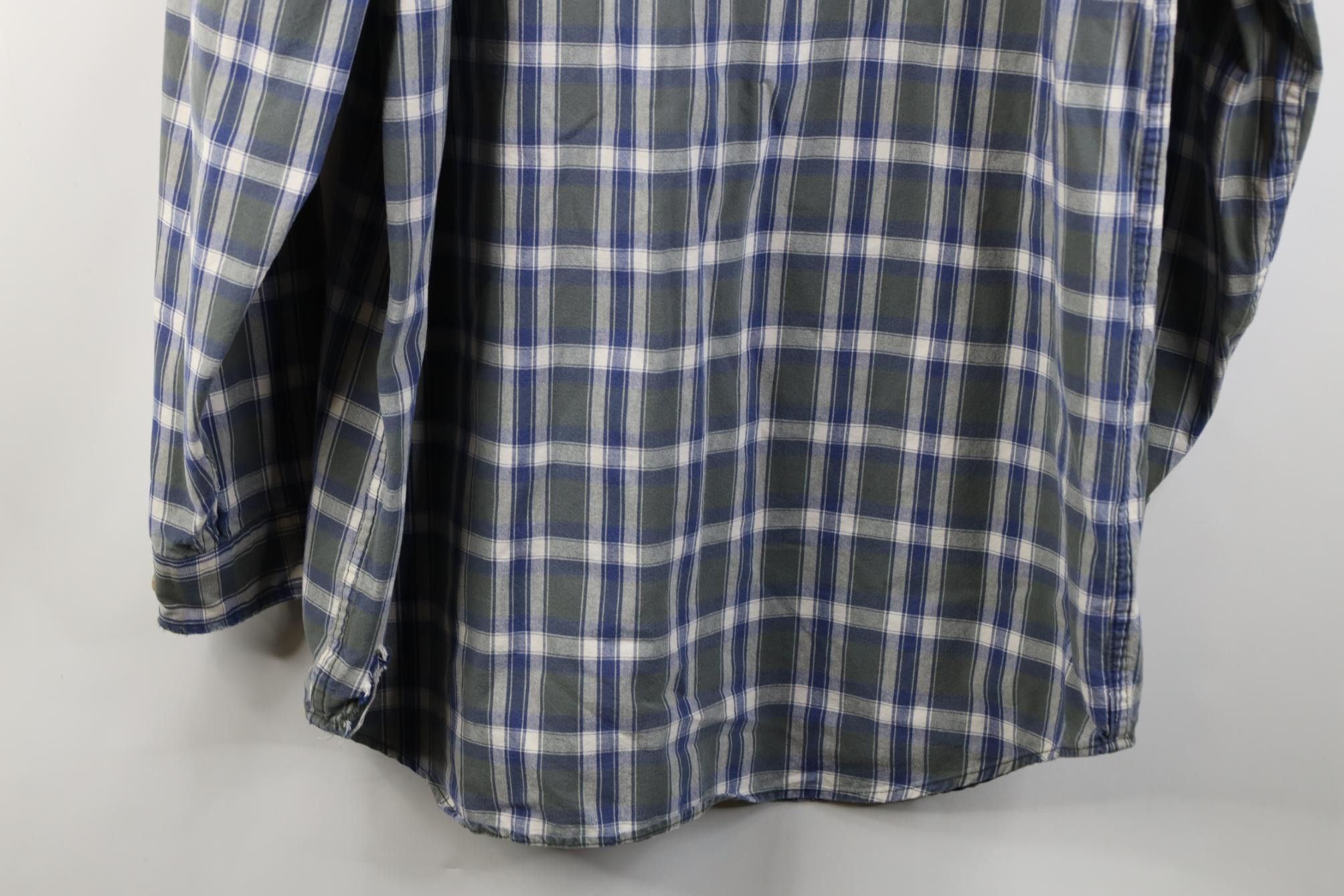 Carhartt Vintge 90s Carhartt Canvas Collared Button Down Shirt Plaid Size US XL / EU 56 / 4 - 15 Thumbnail