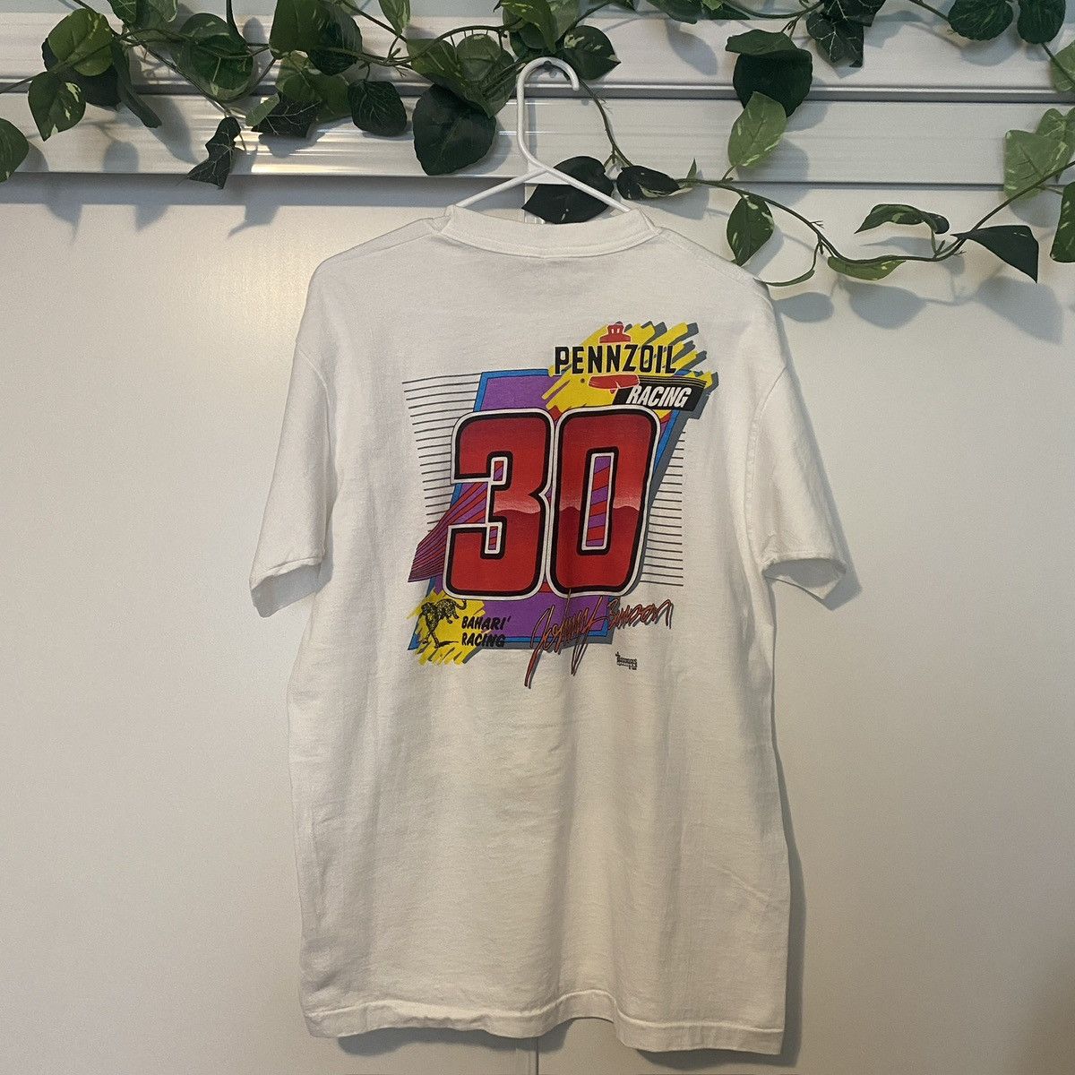 NASCAR Vintage 1996 Nascar Racing T-Shirt Size US L / EU 52-54 / 3 - 5 Thumbnail