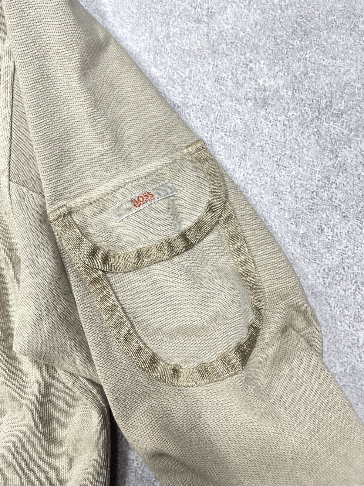 Hugo × Hugo Boss Mens Hugo Boss Track Jacket Beige Size XL Size US XL / EU 56 / 4 - 5 Thumbnail