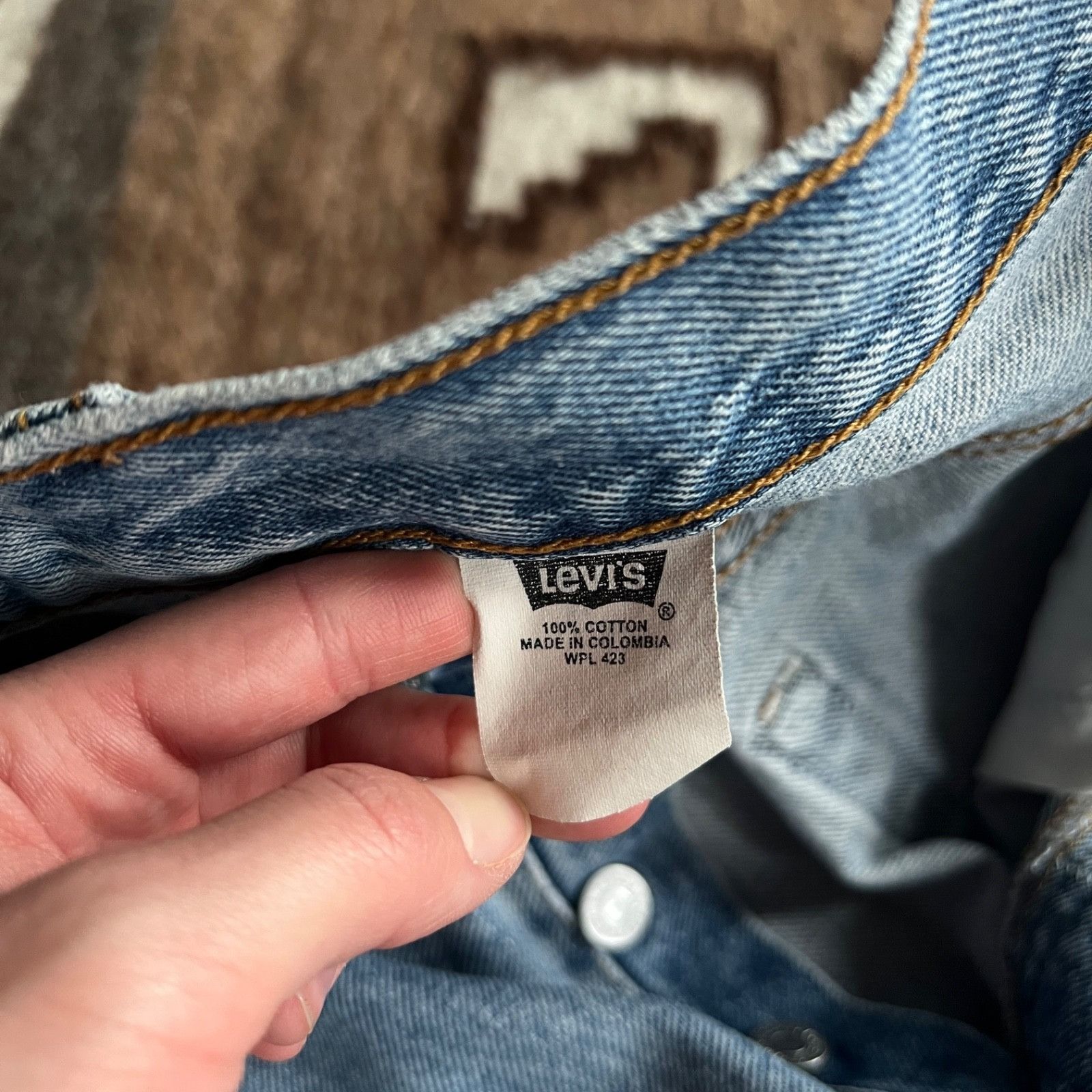 Levi's Levi's 501 Vintage Light Blue Denim Jeans 9830AC Size US 33 - 7 Thumbnail