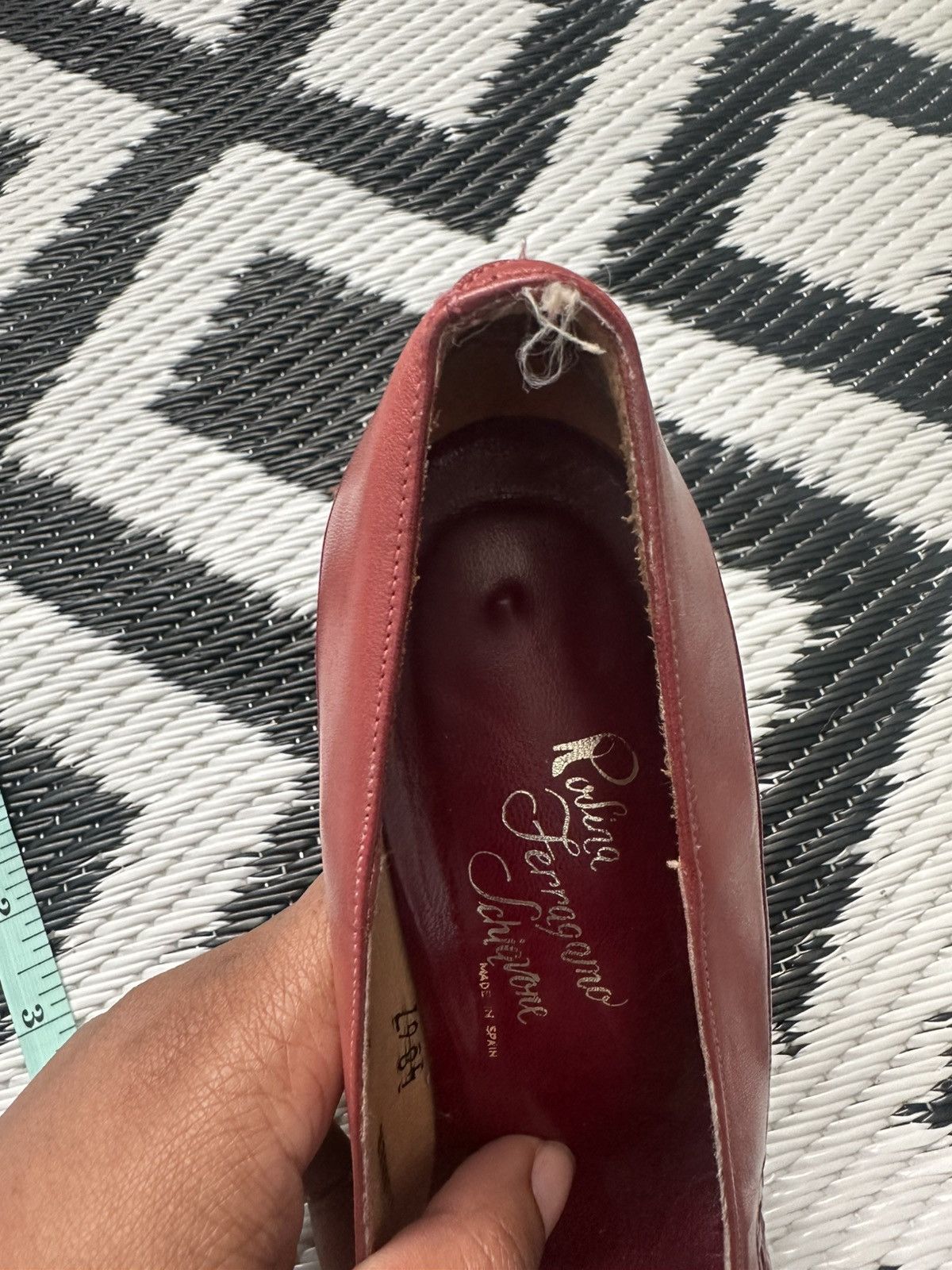 Other Vintage Rosina Ferragamo Schiavone 1970s Red Leather Pumps Size US 8.5 / IT 38.5 - 7 Thumbnail
