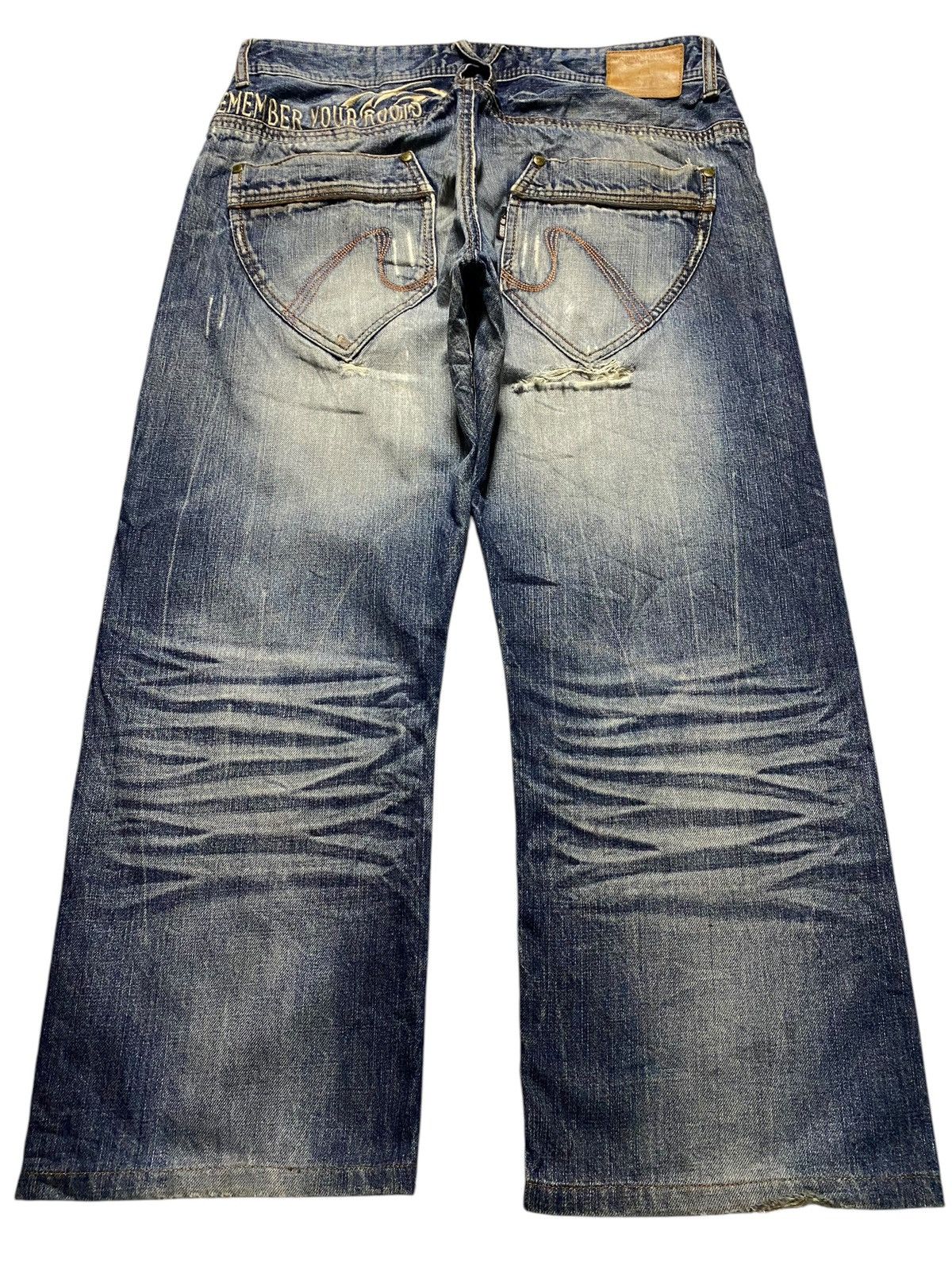 Gotcha Vintage Gotcha Remember your Roots Embroidered Baggy Jeans Size US 35 - 2 Thumbnail