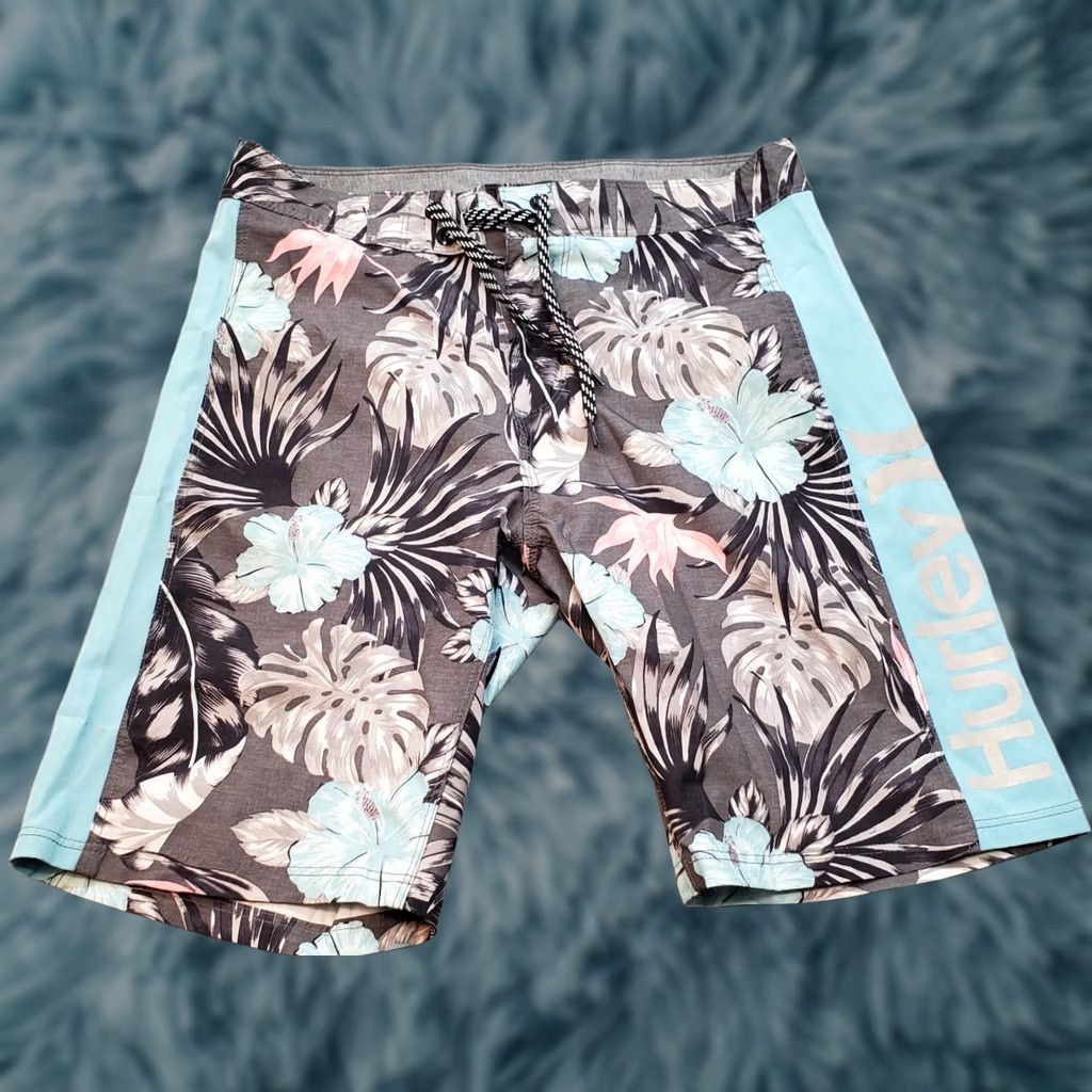 Hurley Hurley Mens Bottom 28 Multicolor Floral Regular Drawstring Board Shorts Size US 28 / EU 44 - 1 Thumbnail