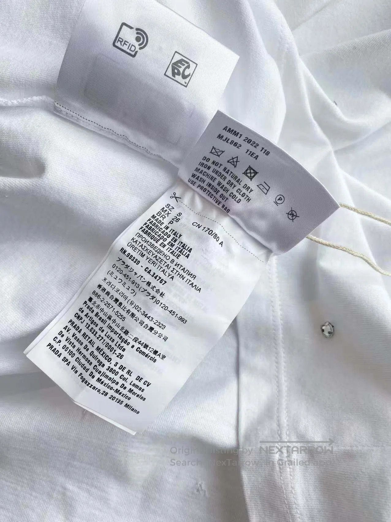 Miu Miu Miu Miu Embroidered logo full of diamonds long-sleeved T-s Size S / US 4 / IT 40 - 5 Thumbnail