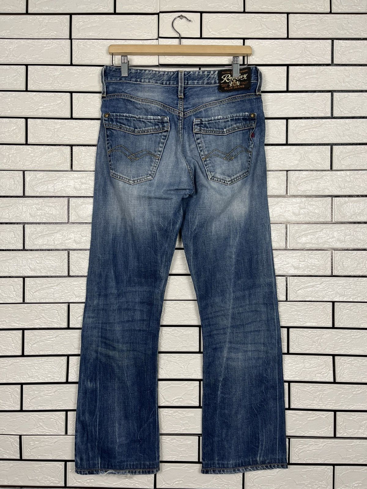 Replay Vintage Replay Tredmark Italy Blue Denim Jeans Size US 30 / EU 46 - 8 Thumbnail
